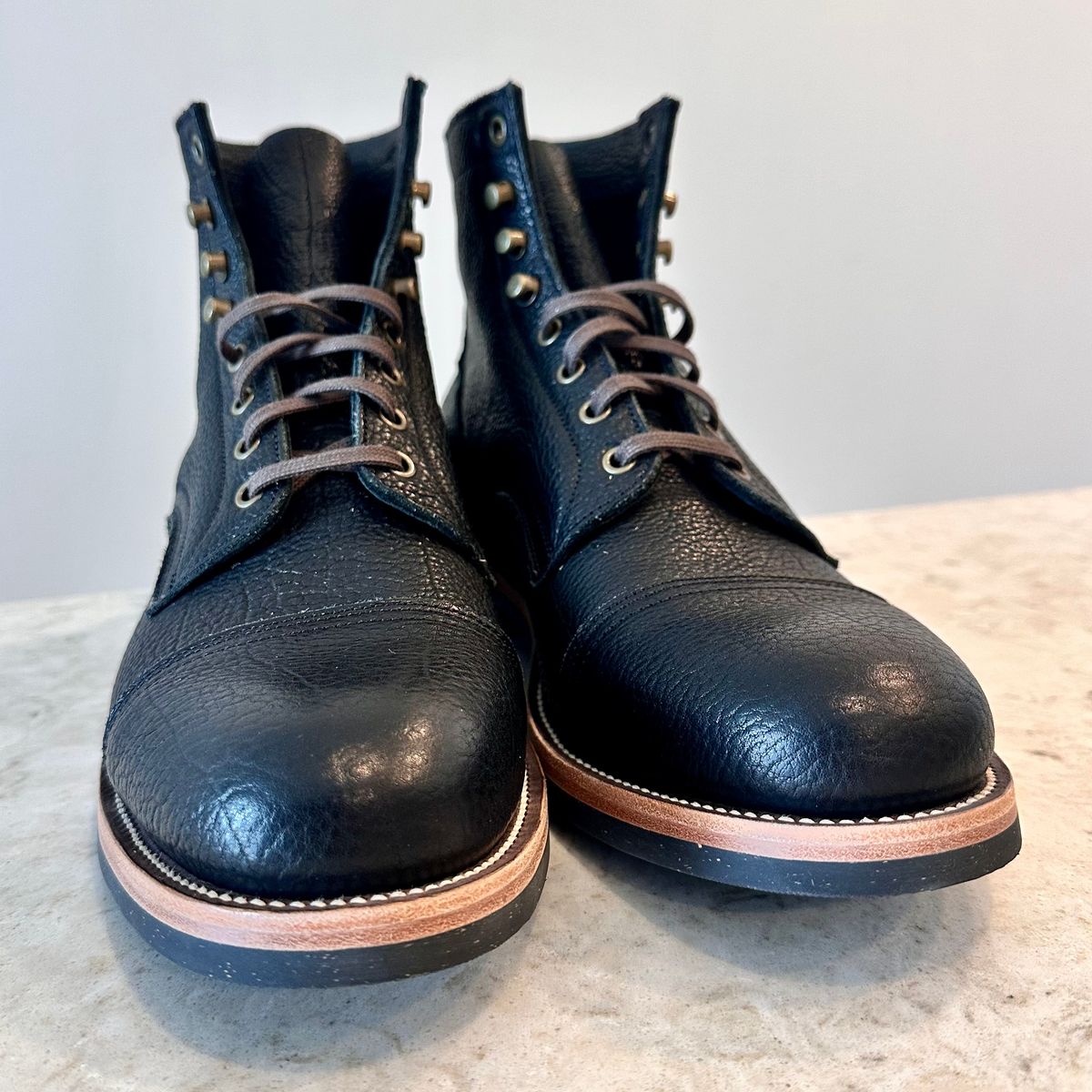 Photo by YouShoe on December 8, 2025 of the Luosjiet Logger Boot in Yak.