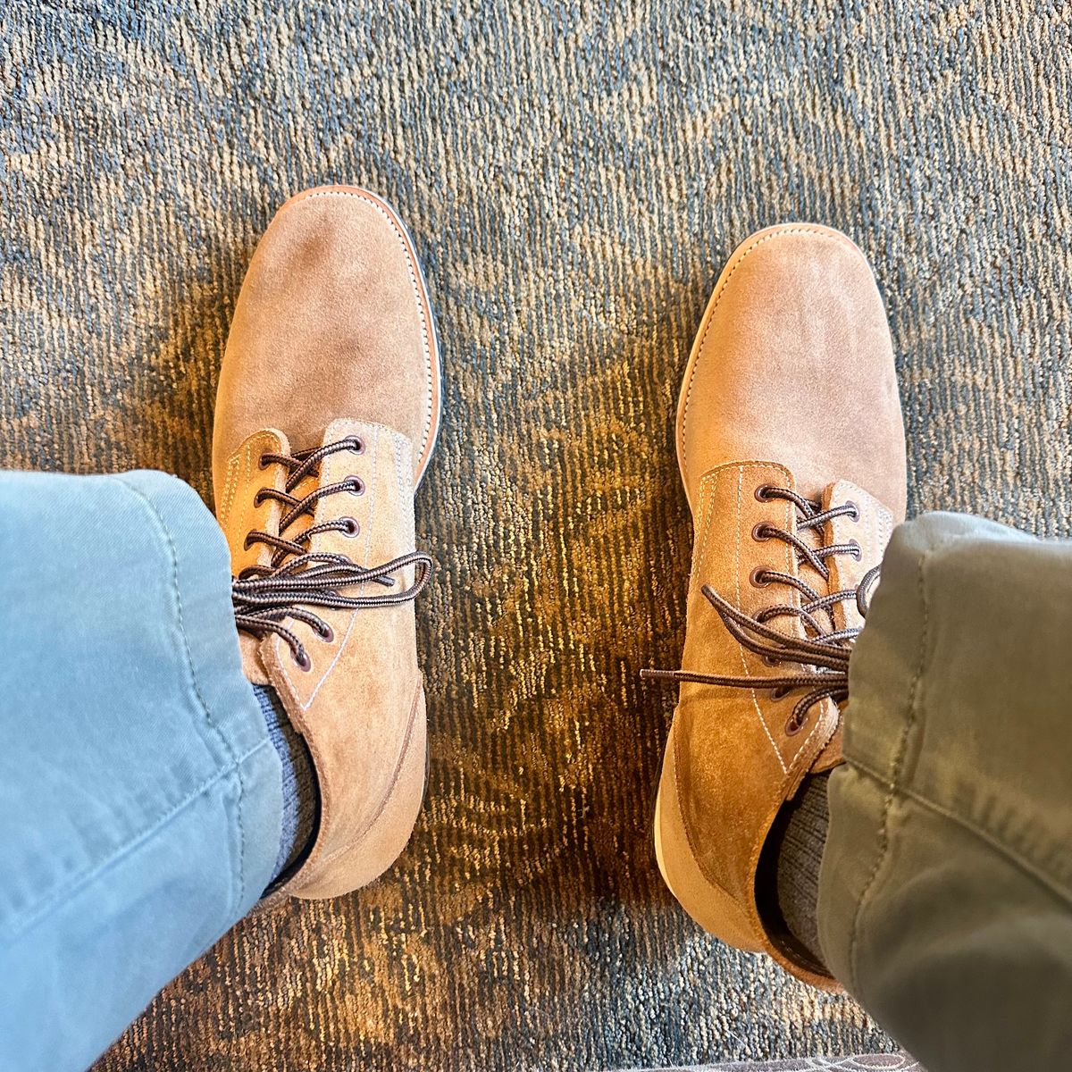 Photo by YouShoe on October 20, 2025 of the Luosjiet Boondockers in German Tanned Roughout.