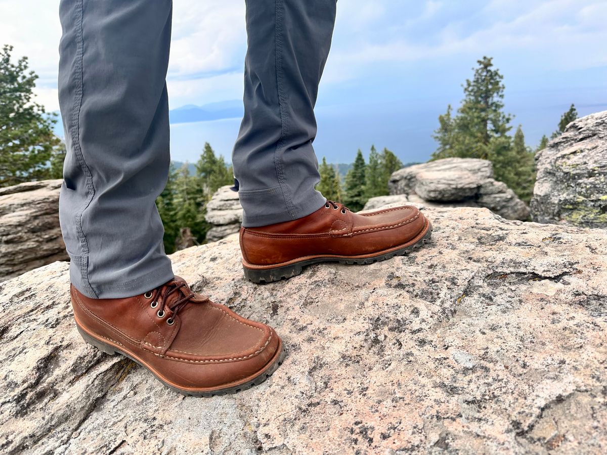 Photo by YouShoe on August 26, 2025 of the Russell Moccasin Co. Backcountry in Full-Grain Timberjack.