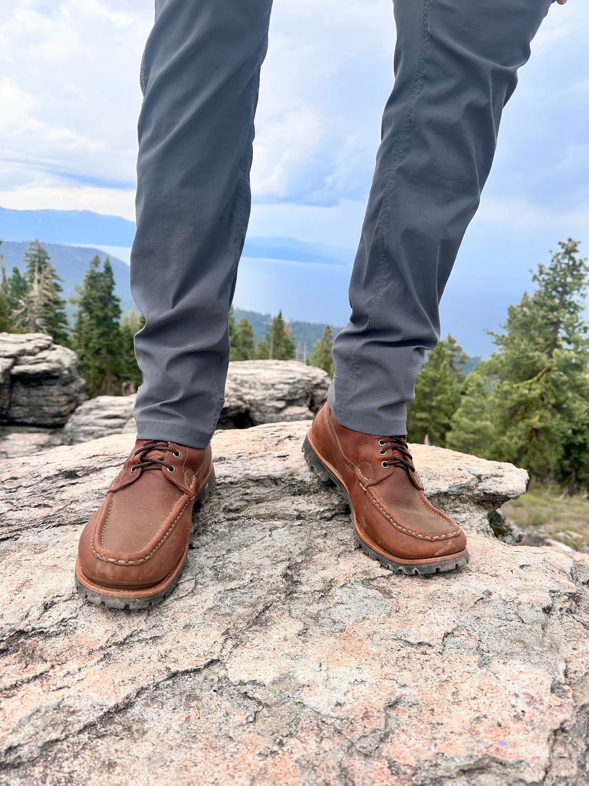 Photo by YouShoe on August 26, 2025 of the Russell Moccasin Co. Backcountry in Full-Grain Timberjack.