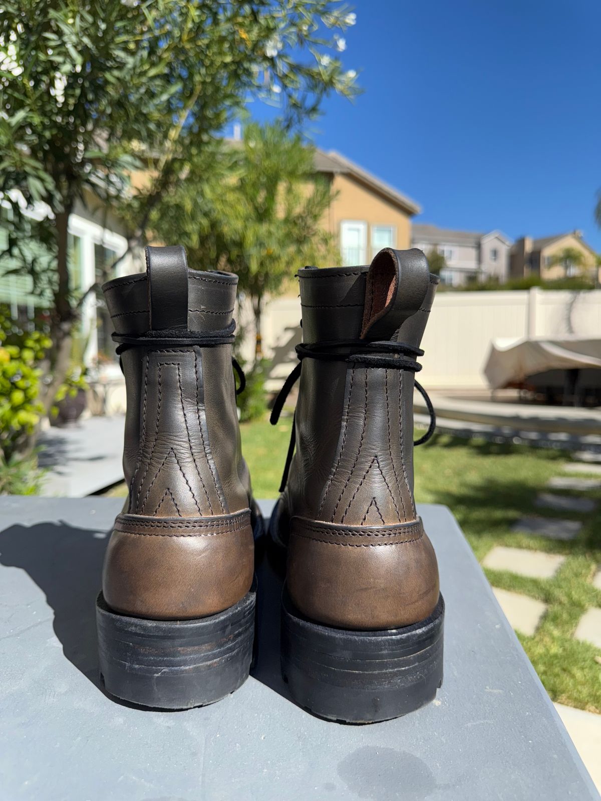 Photo by RubenHernandez on November 4, 2025 of the Nicks Custom Model in Wickett & Craig Slate Double Stuffed.