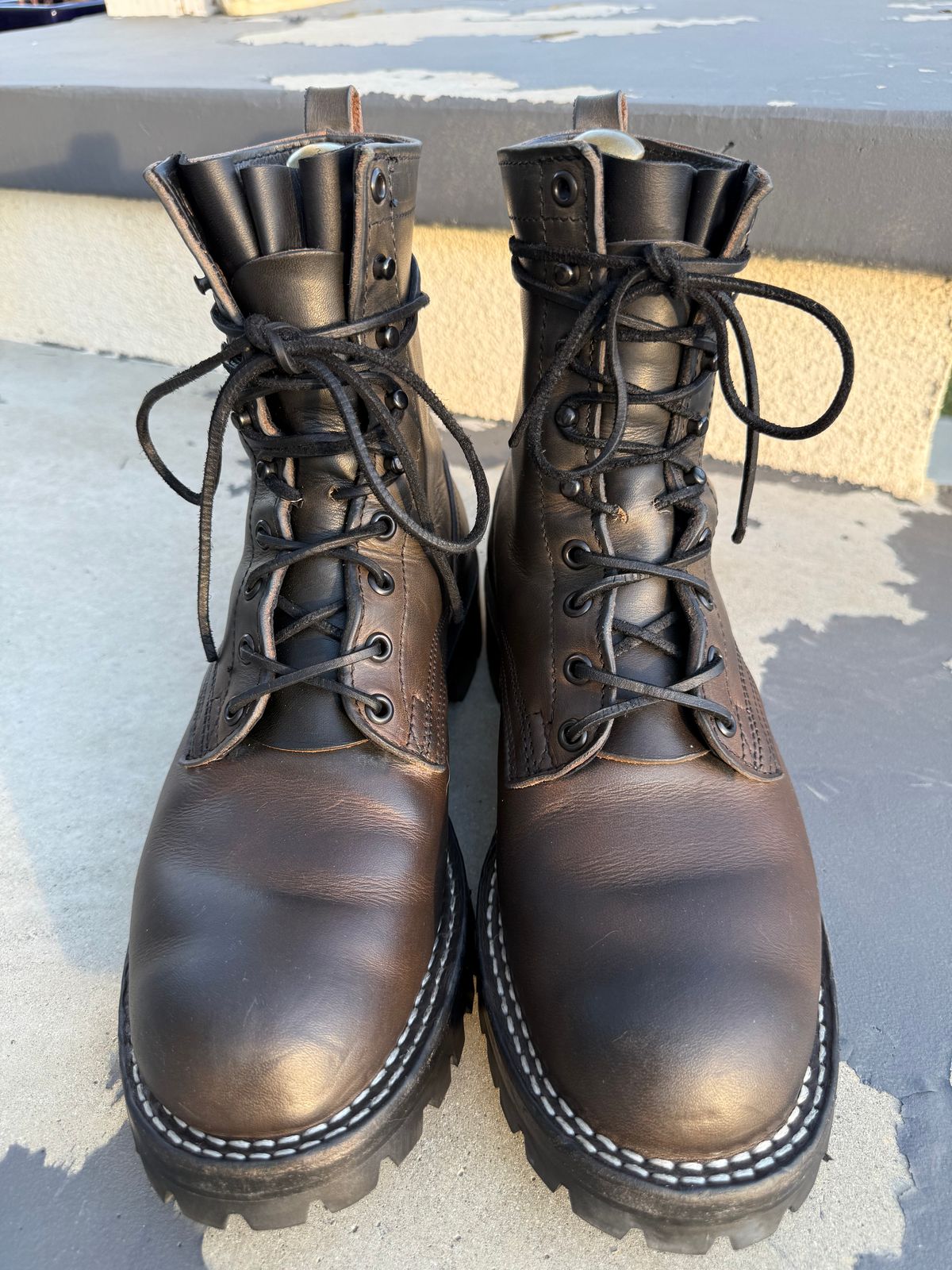 Photo by RubenHernandez on November 4, 2025 of the Nicks Custom Model in Wickett & Craig Slate Double Stuffed.