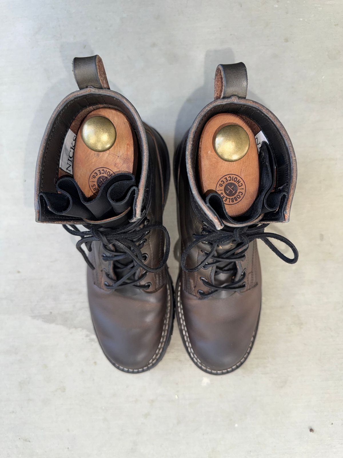 Photo by RubenHernandez on November 4, 2025 of the Nicks Custom Model in Wickett & Craig Slate Double Stuffed.