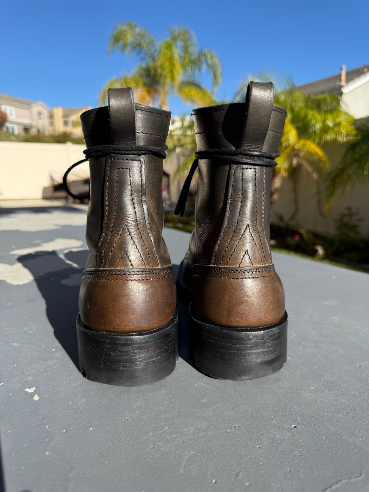 Photo by RubenHernandez on December 5, 2025 of the Nicks Custom Model in Wickett & Craig Slate Double Stuffed.