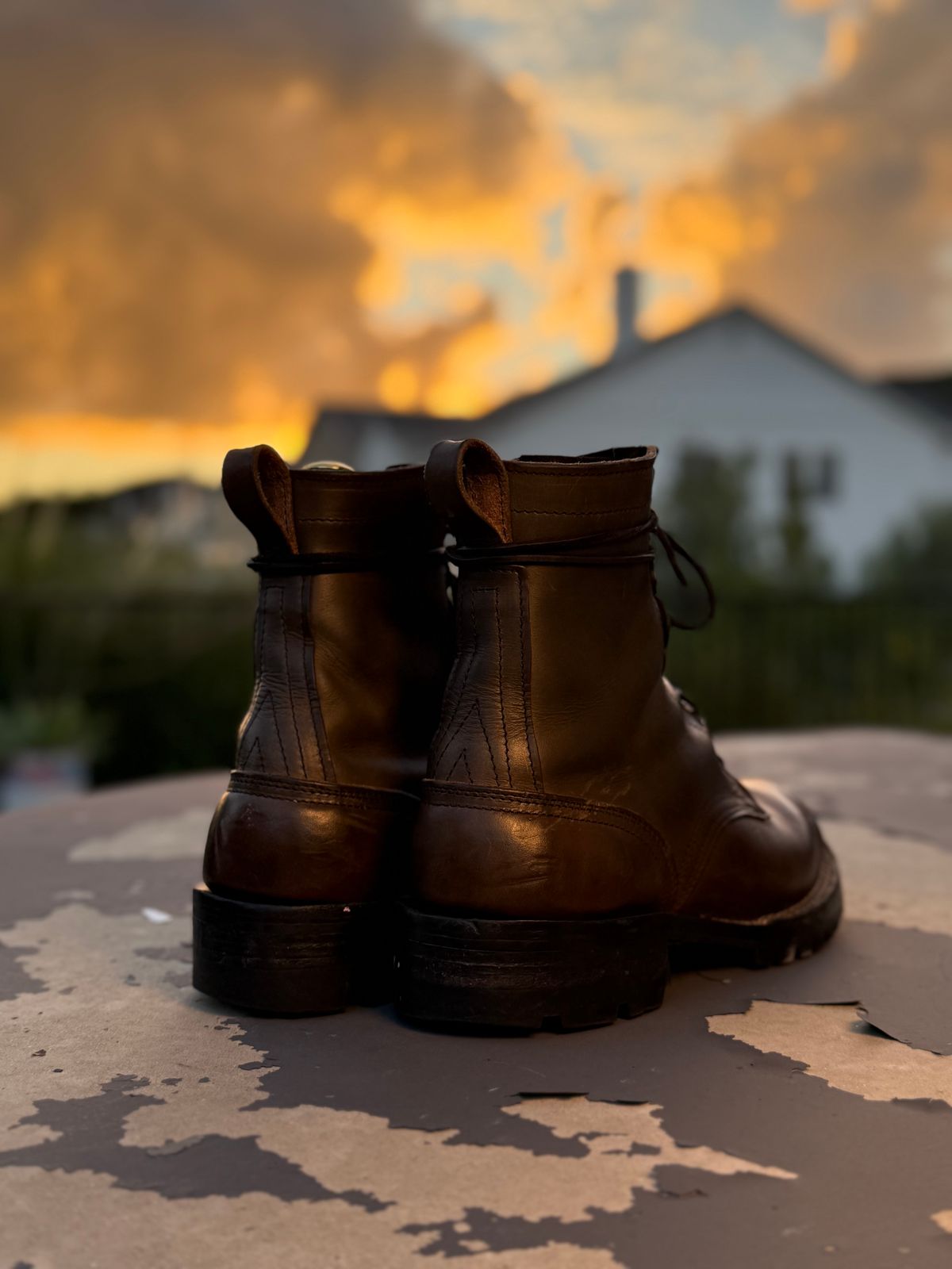 Photo by RubenHernandez on January 6, 2026 of the Nicks Custom Model in Wickett & Craig Slate Double Stuffed.