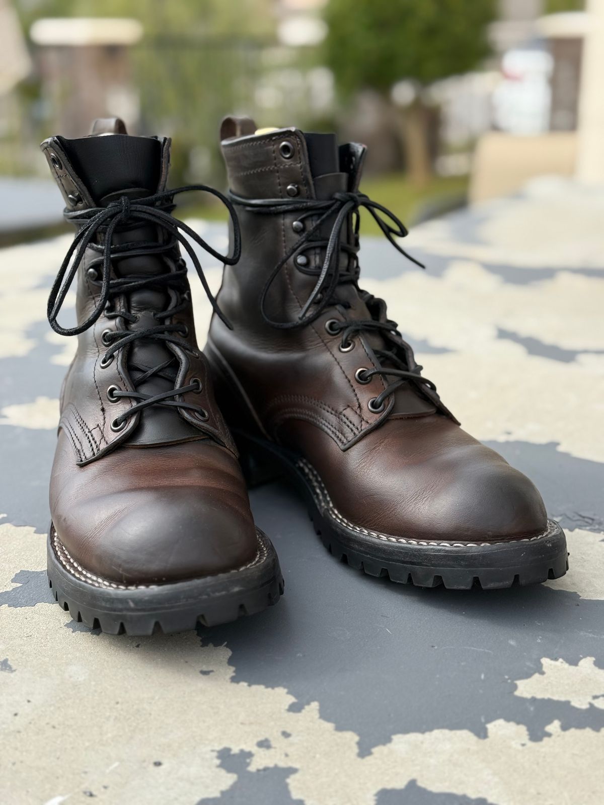 Photo by RubenHernandez on February 5, 2026 of the Nicks Custom Model in Wickett & Craig Slate Double Stuffed.