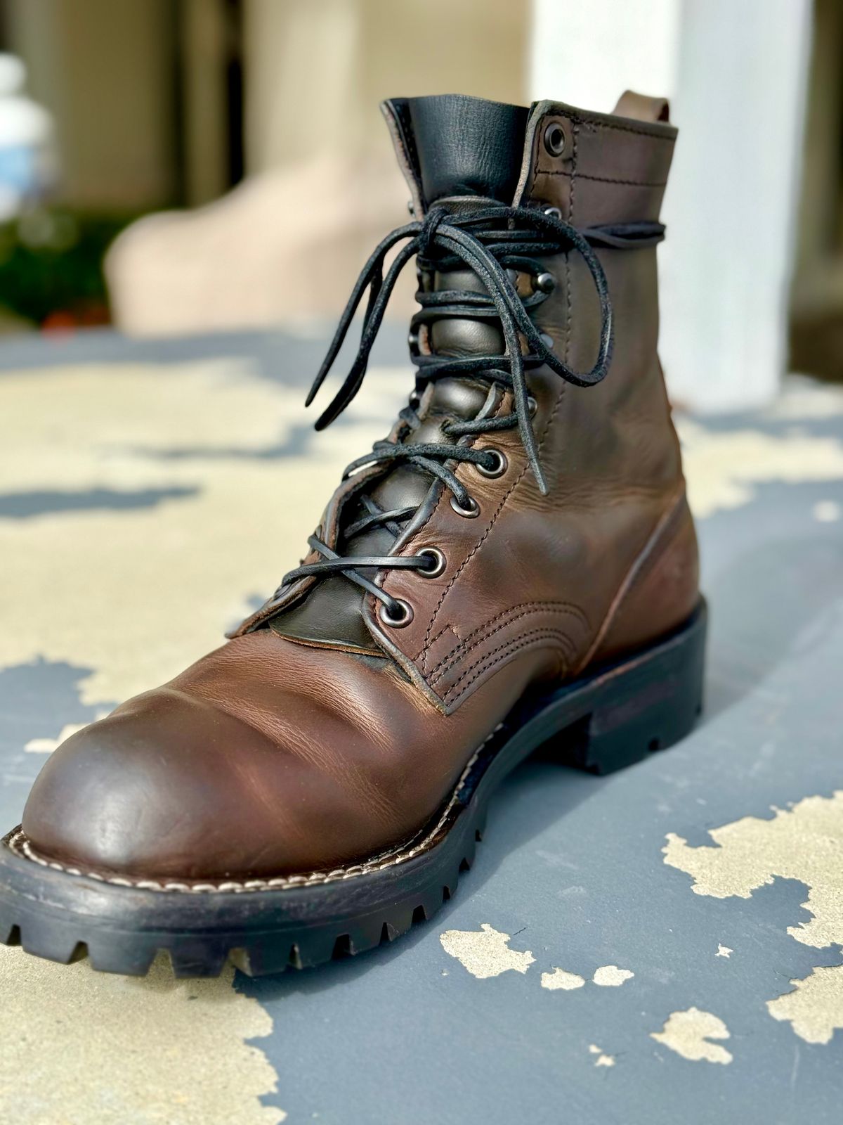 Photo by RubenHernandez on February 5, 2026 of the Nicks Custom Model in Wickett & Craig Slate Double Stuffed.