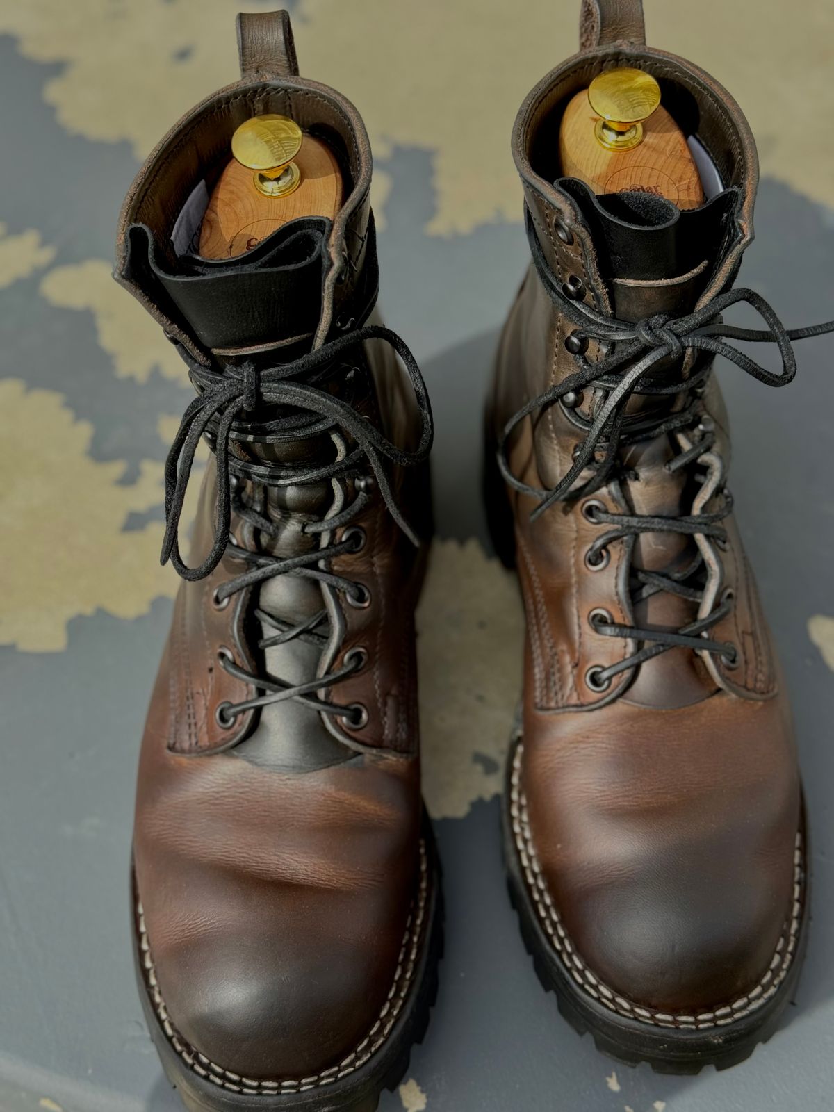 Photo by RubenHernandez on February 5, 2026 of the Nicks Custom Model in Wickett & Craig Slate Double Stuffed.