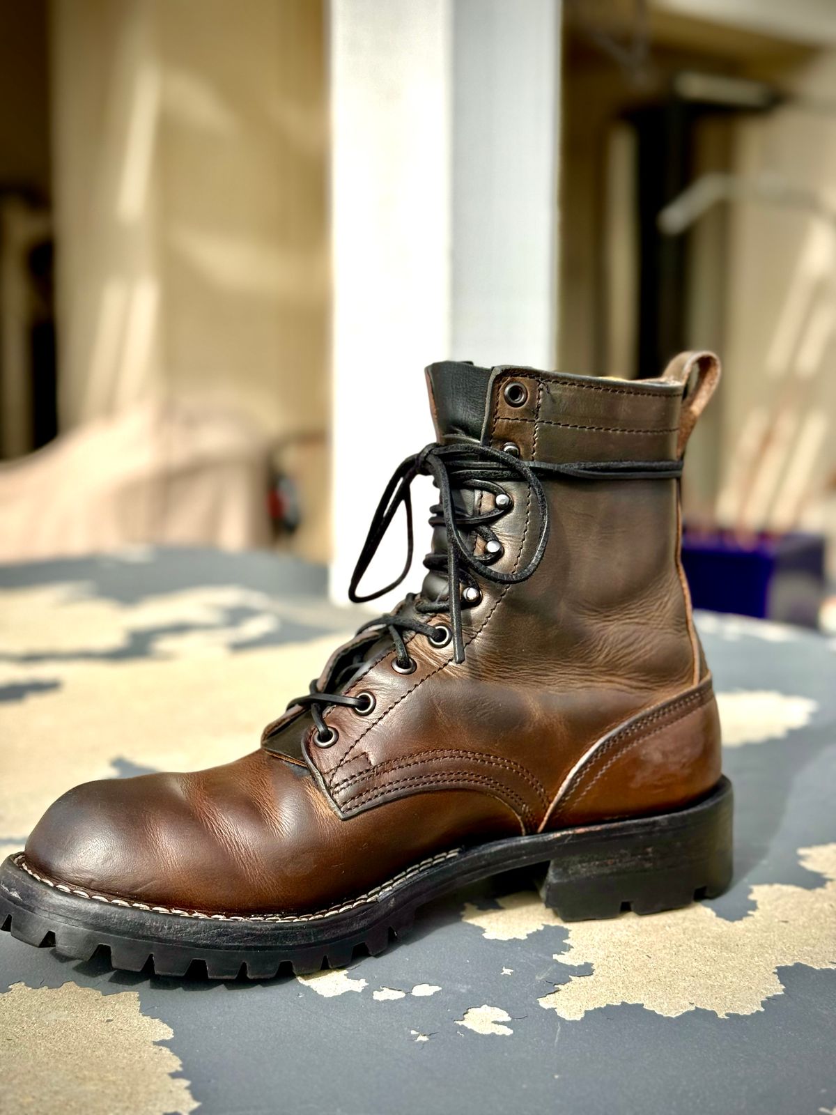 Photo by RubenHernandez on February 5, 2026 of the Nicks Custom Model in Wickett & Craig Slate Double Stuffed.