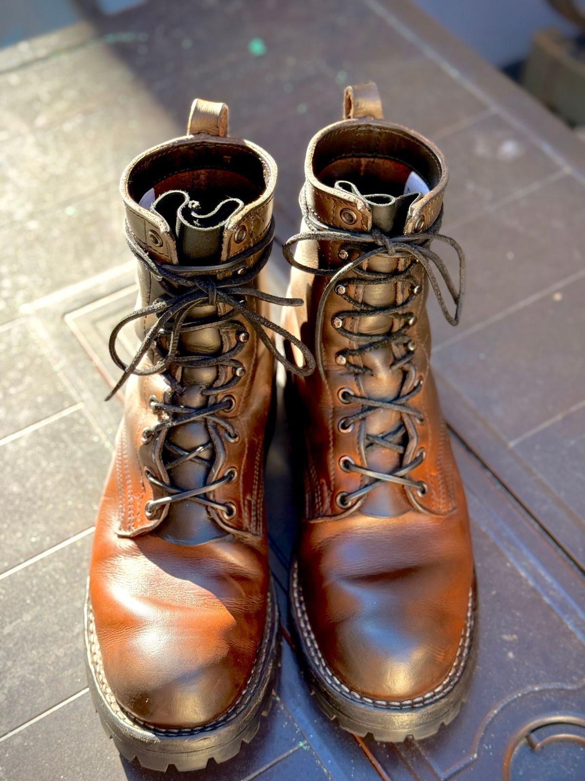 Photo by RubenHernandez on March 5, 2026 of the Nicks Custom Model in Wickett & Craig Slate Double Stuffed.