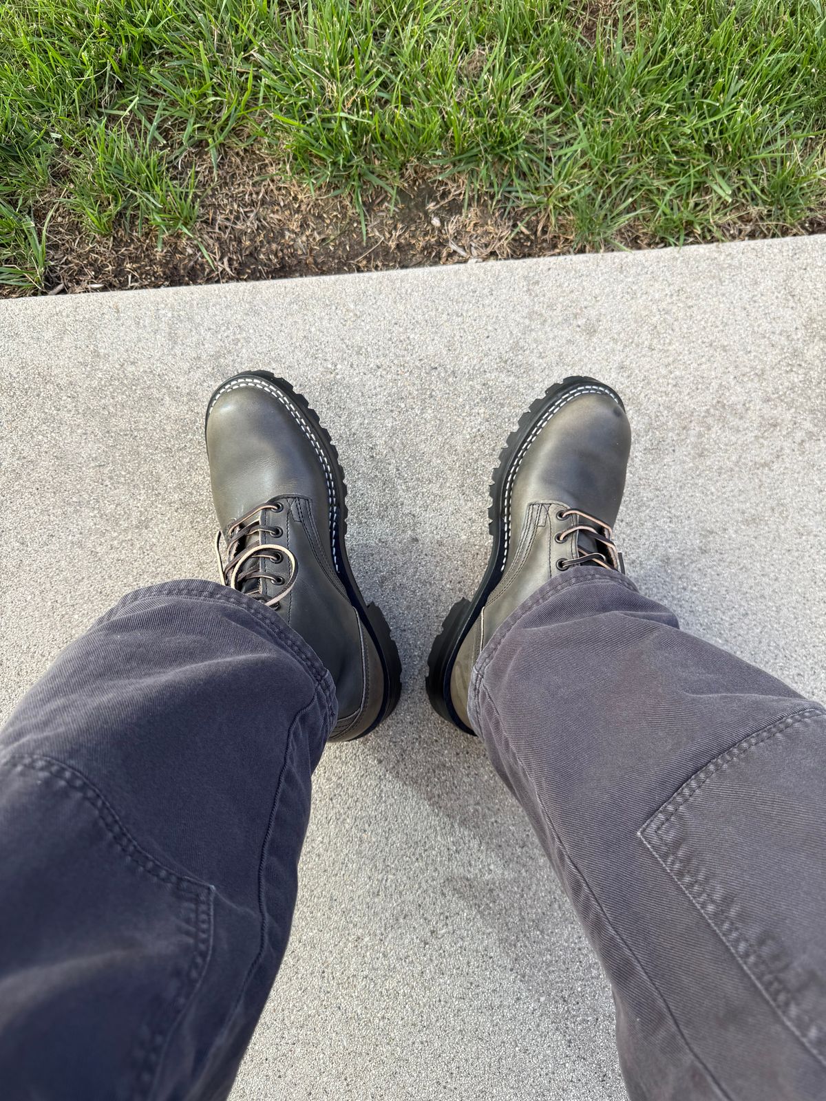 Photo by RubenHernandez on October 5, 2025 of the Nicks Custom Model in Wickett & Craig Slate Double Stuffed.