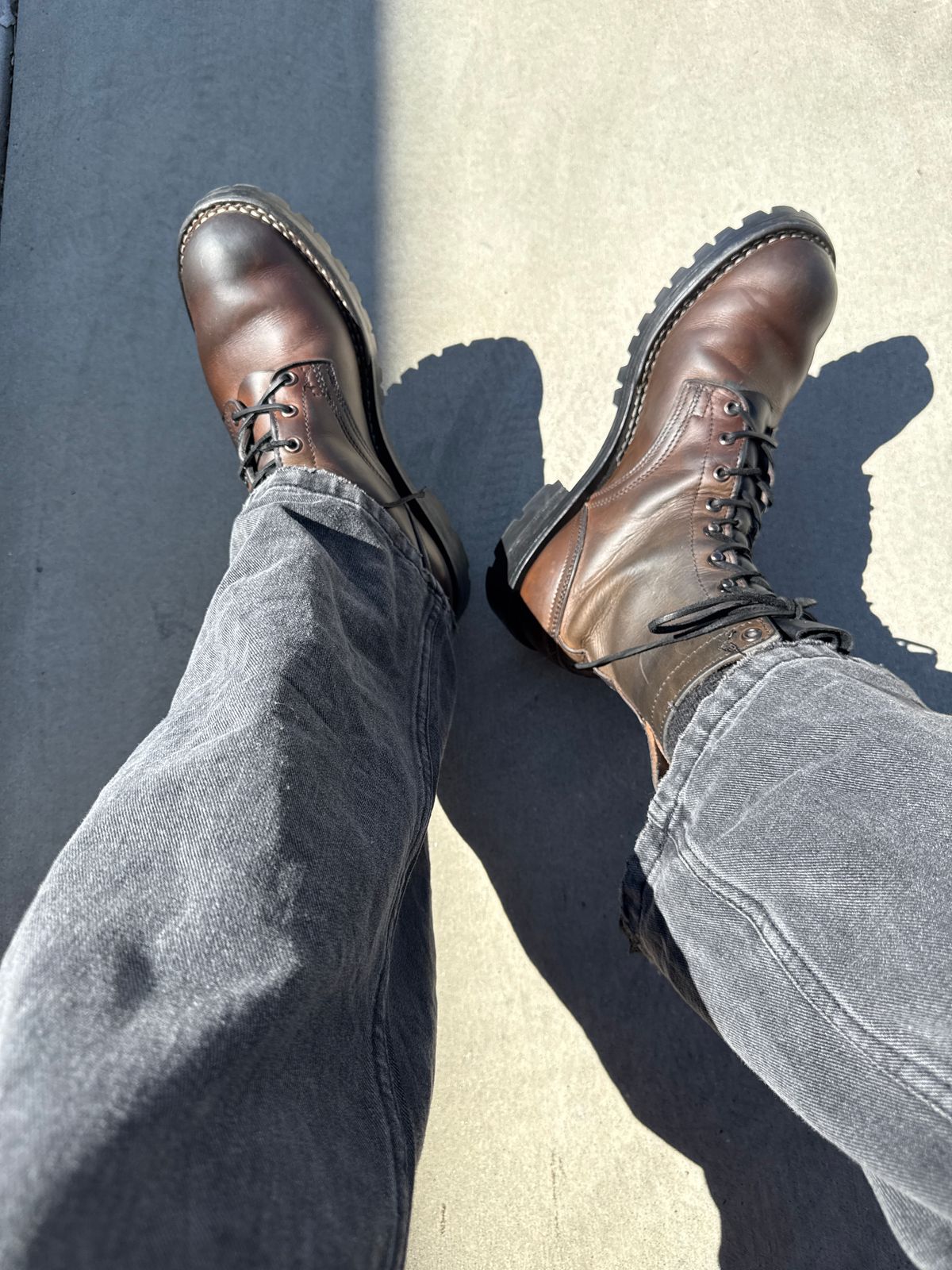 Photo by RubenHernandez on April 15, 2026 of the Nicks Custom Model in Wickett & Craig Slate Double Stuffed.