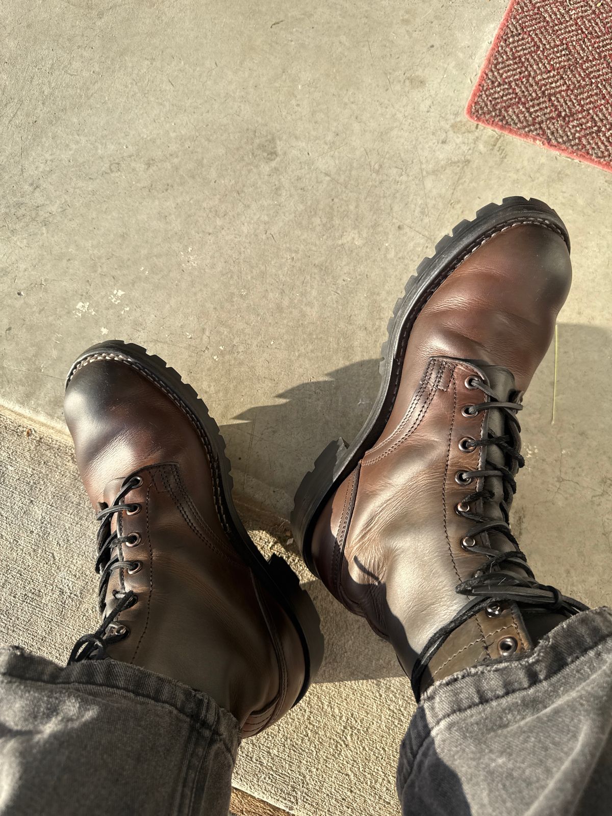 Photo by RubenHernandez on April 17, 2026 of the Nicks Custom Model in Wickett & Craig Slate Double Stuffed.