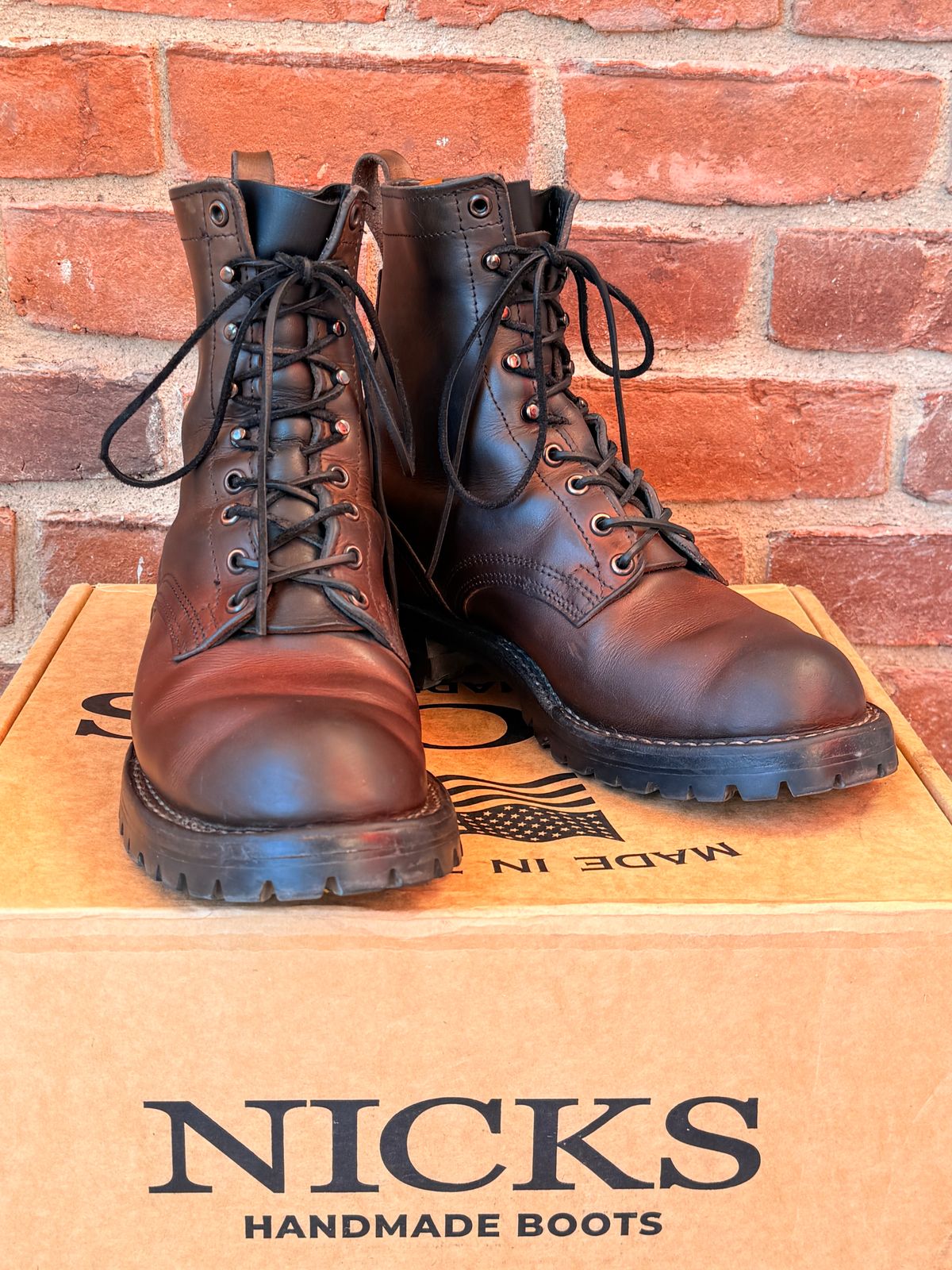 Photo by RubenHernandez on May 7, 2026 of the Nicks Custom Model in Wickett & Craig Slate Double Stuffed.