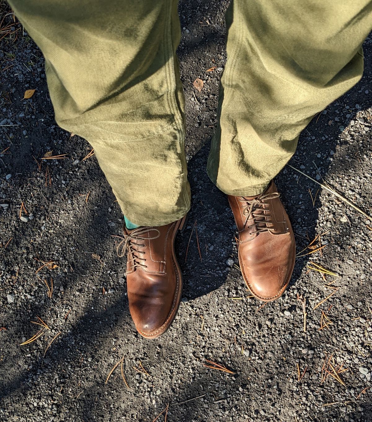 Photo by tumi on September 3, 2022 of the Viberg Derby Shoe in Guidi Color C Calf.