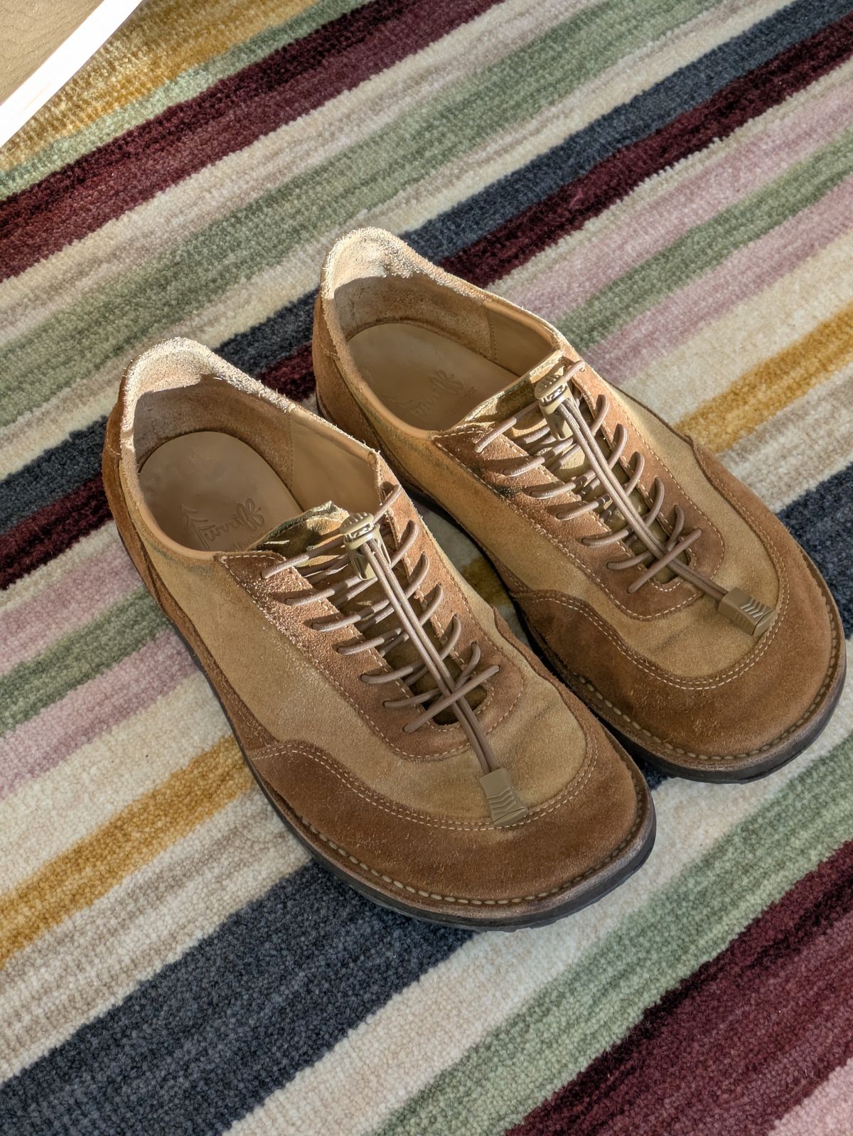 Photo by tumi on November 1, 2025 of the Turriff Functional Footwear C-02 in C.F. Stead Brown Repello Calf Suede.