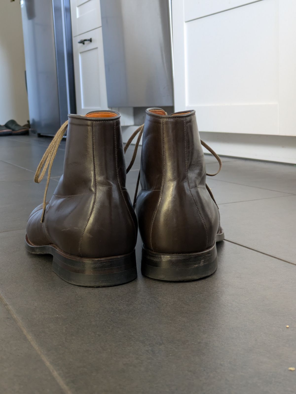 Photo by tumi on May 7, 2026 of the Viberg Navvy Boot BCT in Ebony Kangaroo.