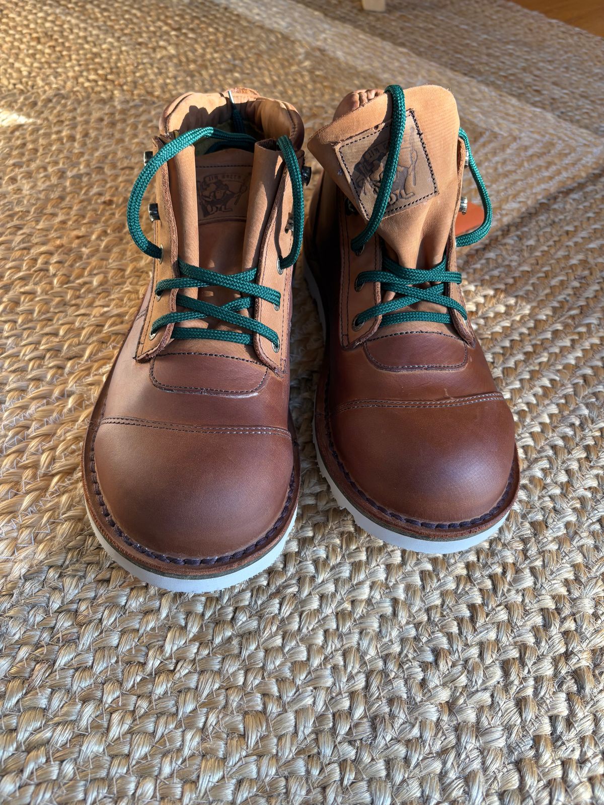 Photo by howland90 on October 1, 2025 of the Jim Green African Ranger Composite Toe in Fudge Crazy Horse.