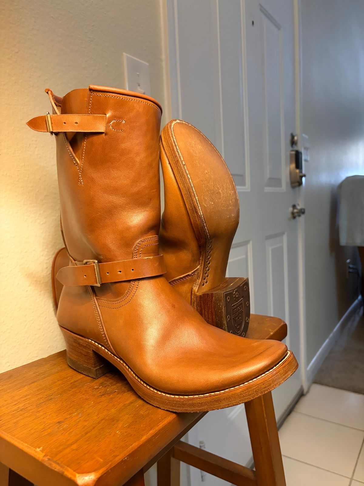 Photo by DuaneBerry on November 7, 2025 of the Unsung U 22-2 Engineer Boot in Maryam Toscanello TPR Horsebutt.