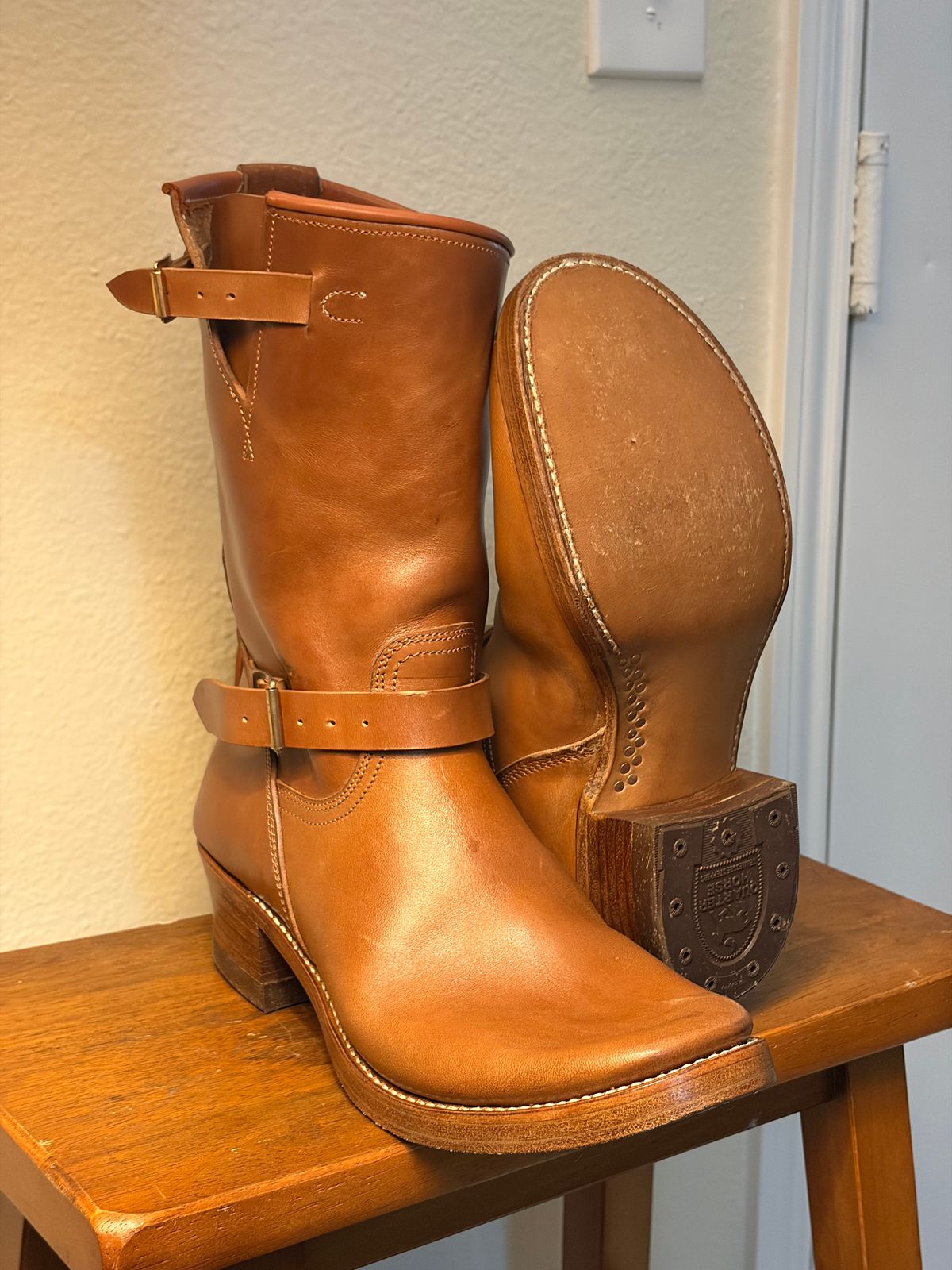 Photo by DuaneBerry on November 7, 2025 of the Unsung U 22-2 Engineer Boot in Maryam Toscanello TPR Horsebutt.