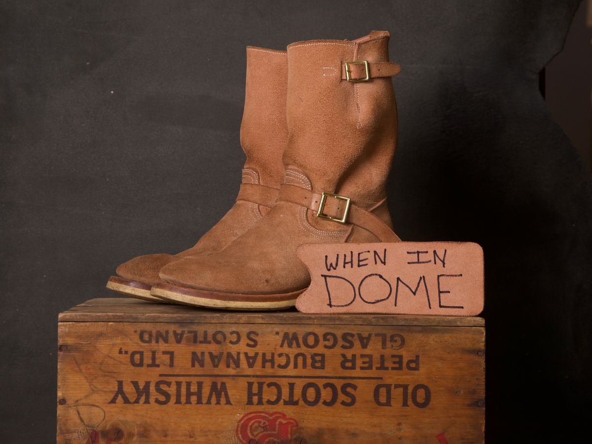 Photo by DuaneBerry on November 6, 2024 of the Unsung U 22-2 Engineer Boot in Horween Nubuck.