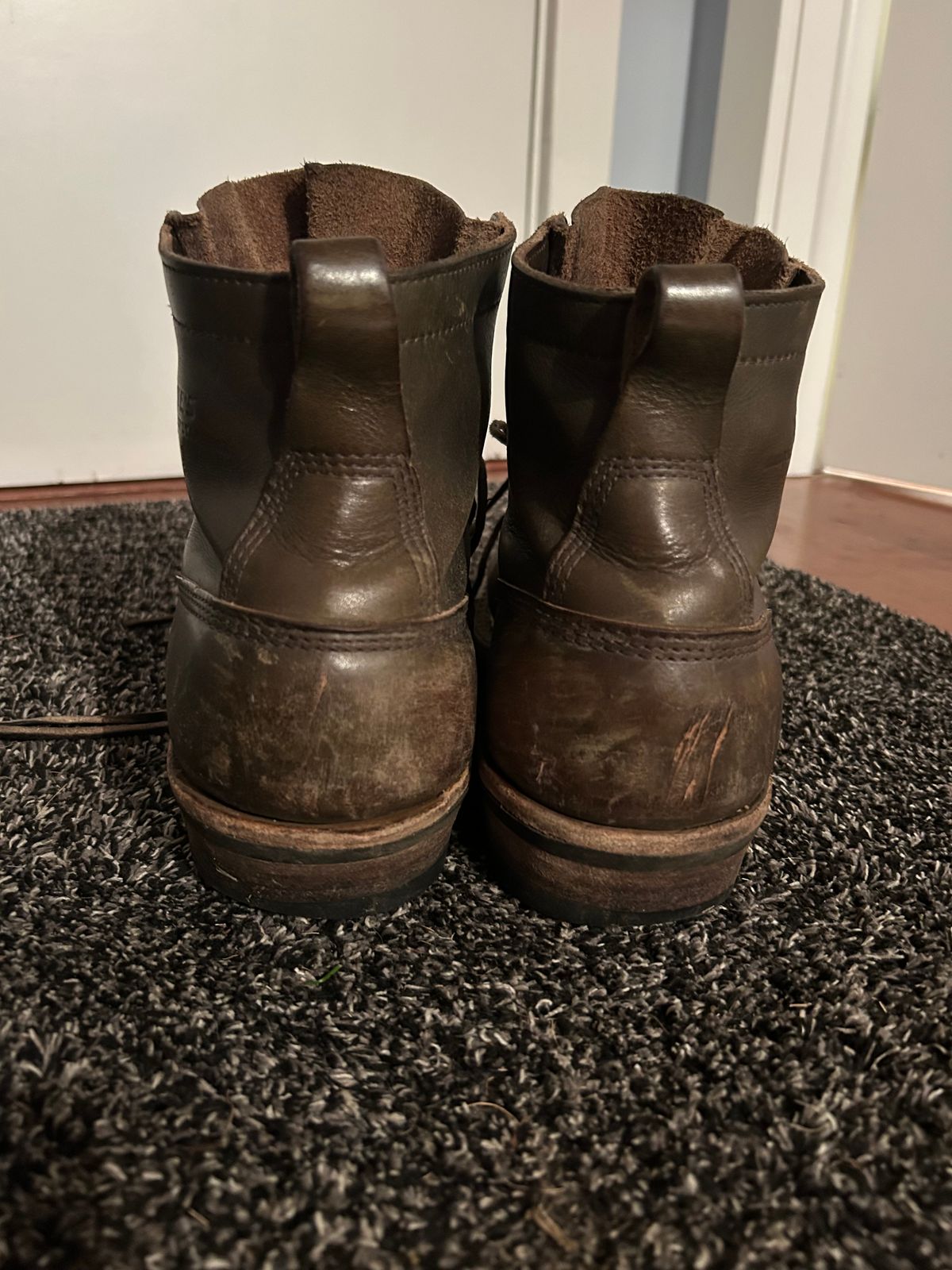 Photo by sundriver on March 6, 2026 of the White's 350 Cutter in Horween Greener Pastures Dublin.