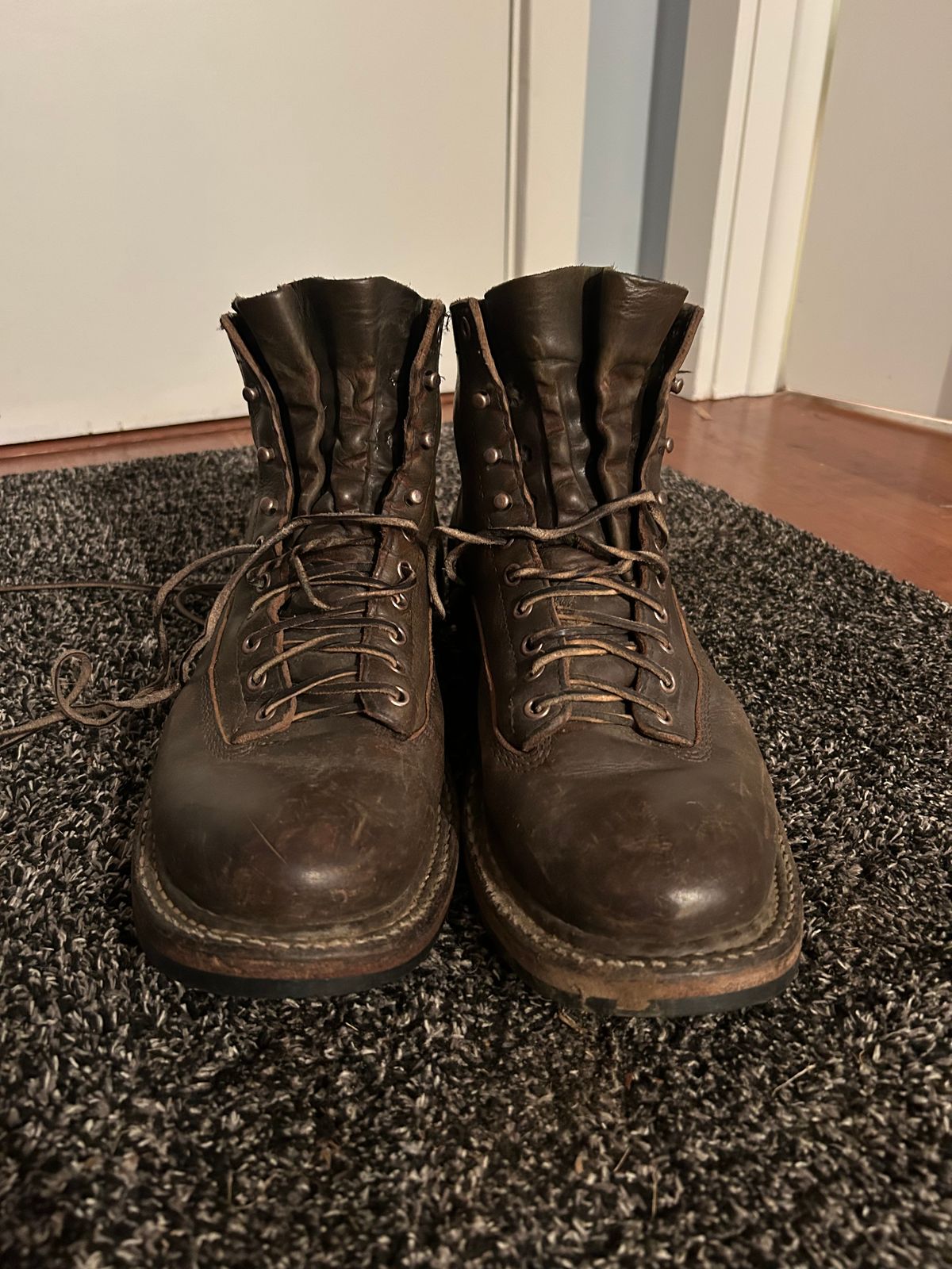 Photo by sundriver on March 6, 2026 of the White's 350 Cutter in Horween Greener Pastures Dublin.