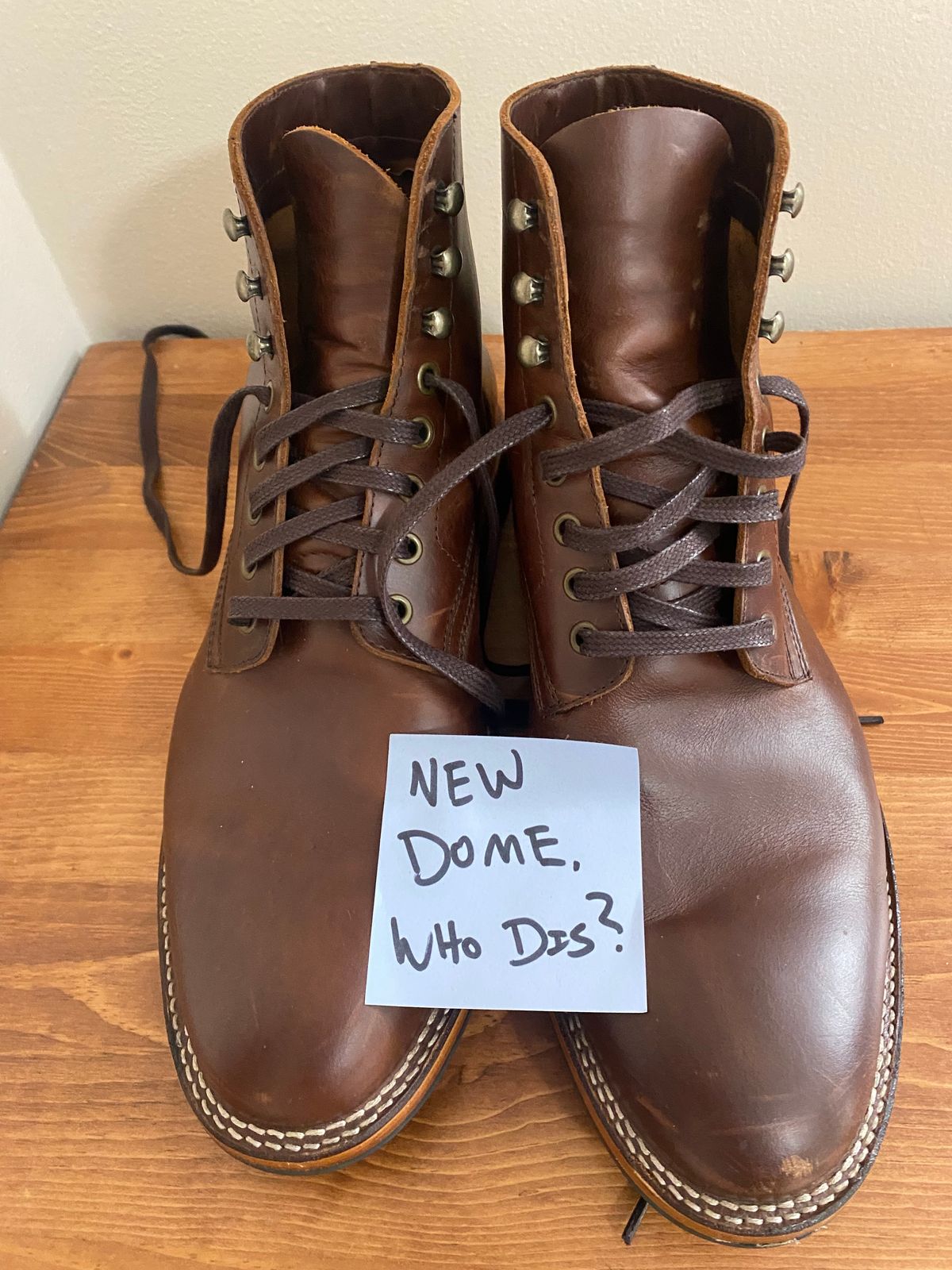 Photo by cereus0843 on October 2, 2025 of the Parkhurst The Allen in Tempesti Chestnut Veg Tan.