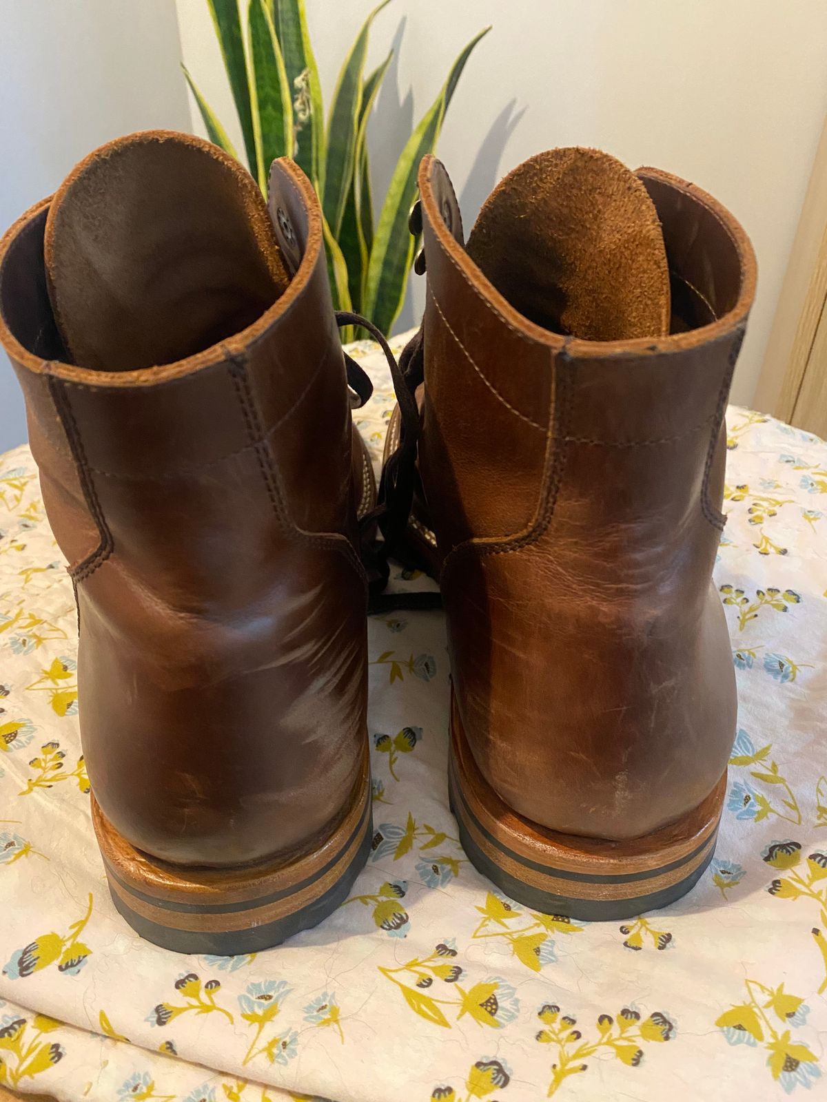 Photo by cereus0843 on November 6, 2025 of the Parkhurst The Allen in Tempesti Chestnut Veg Tan.