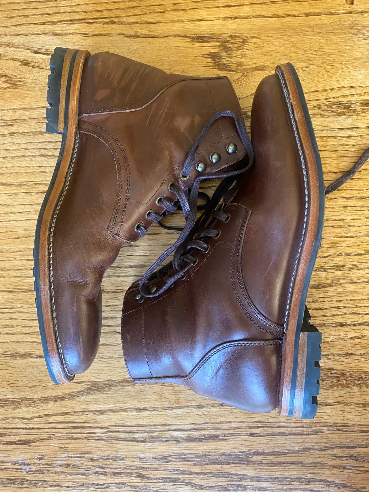 Photo by cereus0843 on December 2, 2025 of the Parkhurst The Allen in Tempesti Chestnut Veg Tan.