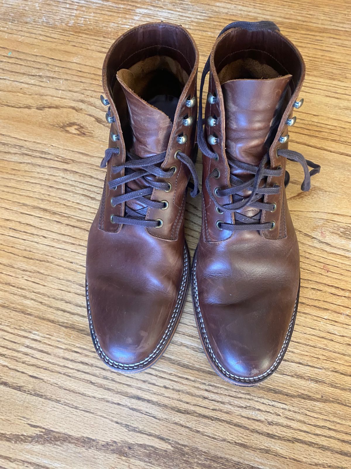 Photo by cereus0843 on December 2, 2025 of the Parkhurst The Allen in Tempesti Chestnut Veg Tan.