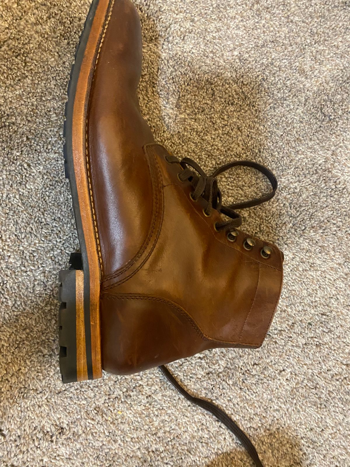 Photo by cereus0843 on February 6, 2026 of the Parkhurst The Allen in Tempesti Chestnut Veg Tan.