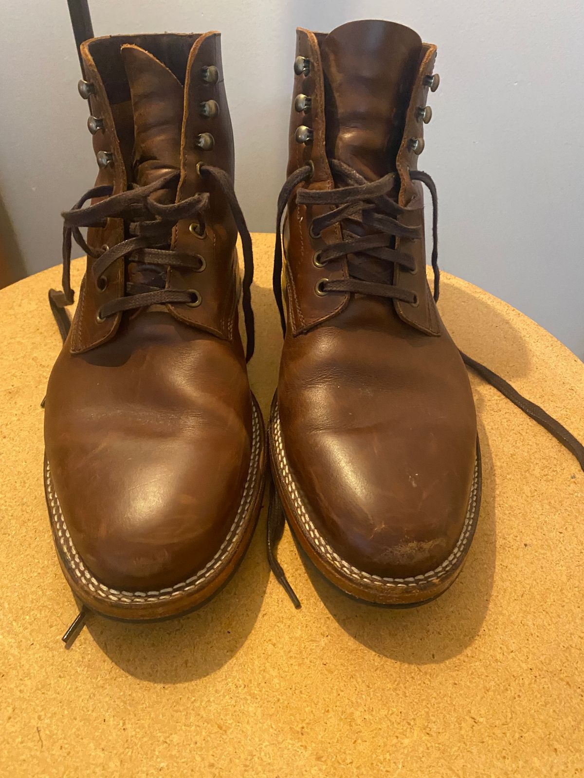 Photo by cereus0843 on March 6, 2026 of the Parkhurst The Allen in Tempesti Chestnut Veg Tan.