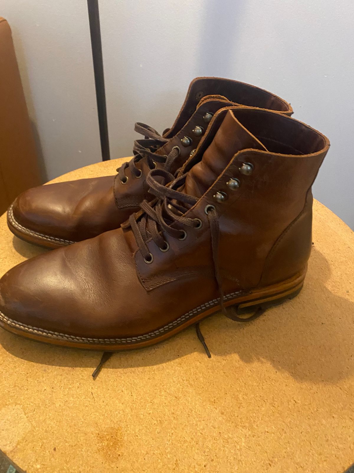 Photo by cereus0843 on March 6, 2026 of the Parkhurst The Allen in Tempesti Chestnut Veg Tan.