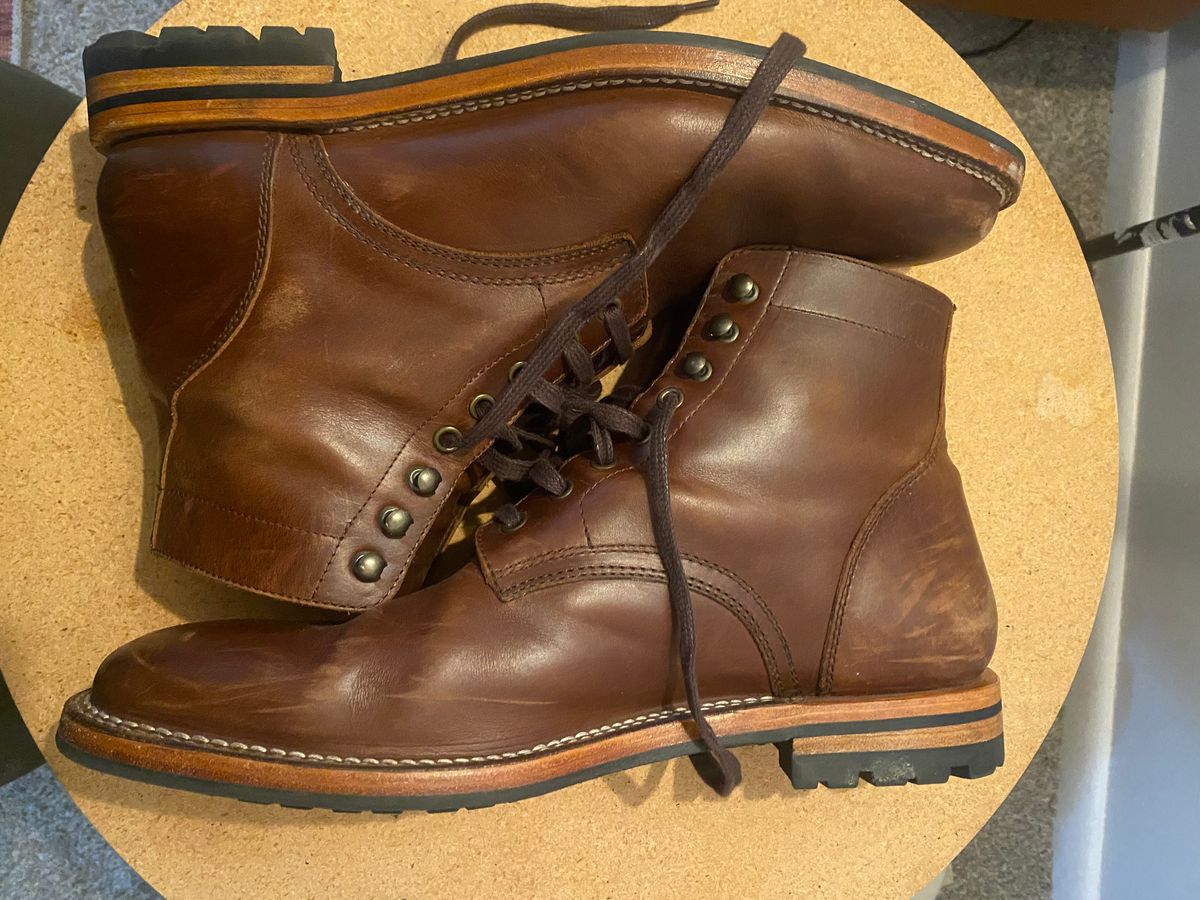 Photo by cereus0843 on March 6, 2026 of the Parkhurst The Allen in Tempesti Chestnut Veg Tan.