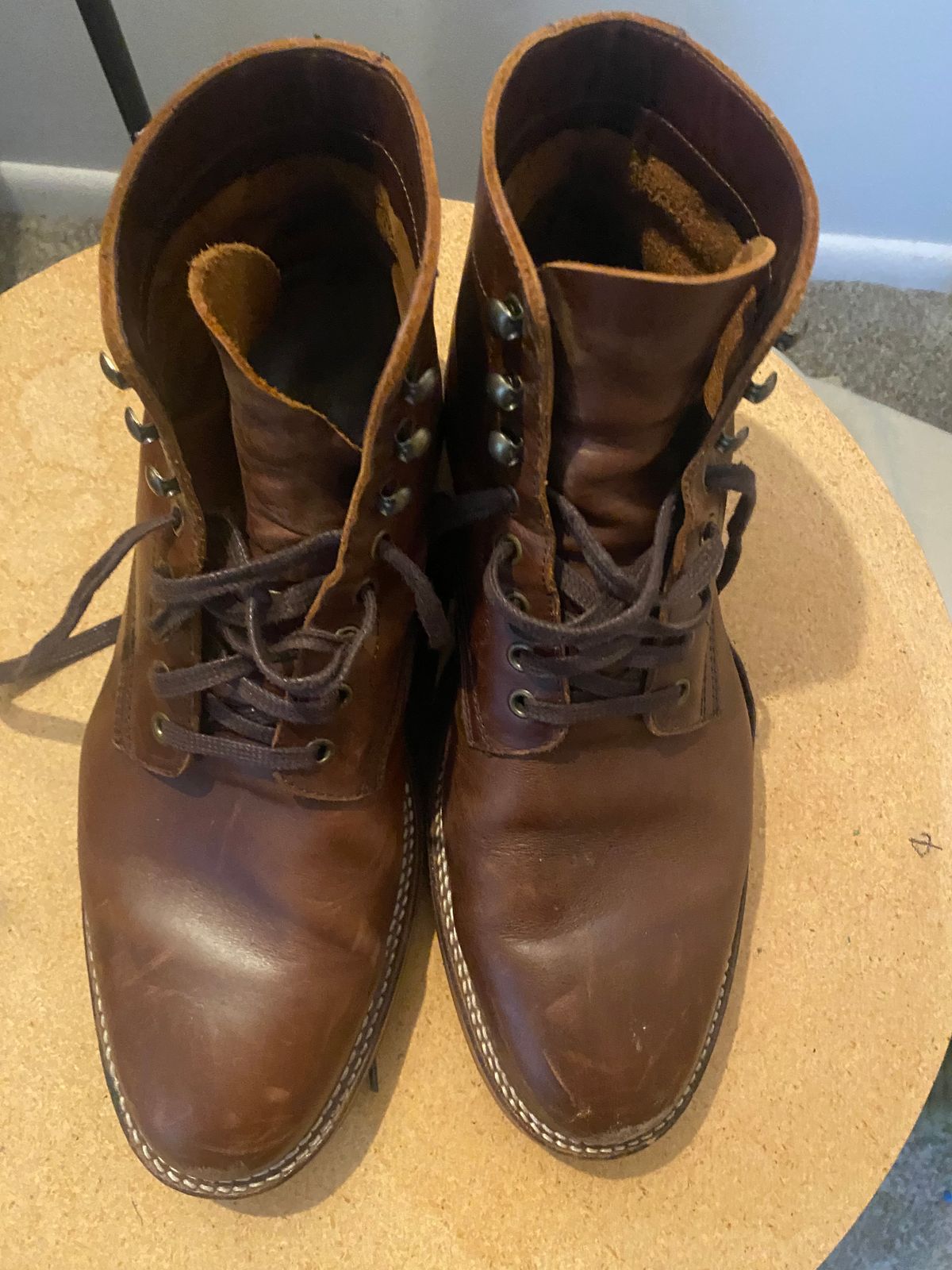 Photo by cereus0843 on March 6, 2026 of the Parkhurst The Allen in Tempesti Chestnut Veg Tan.