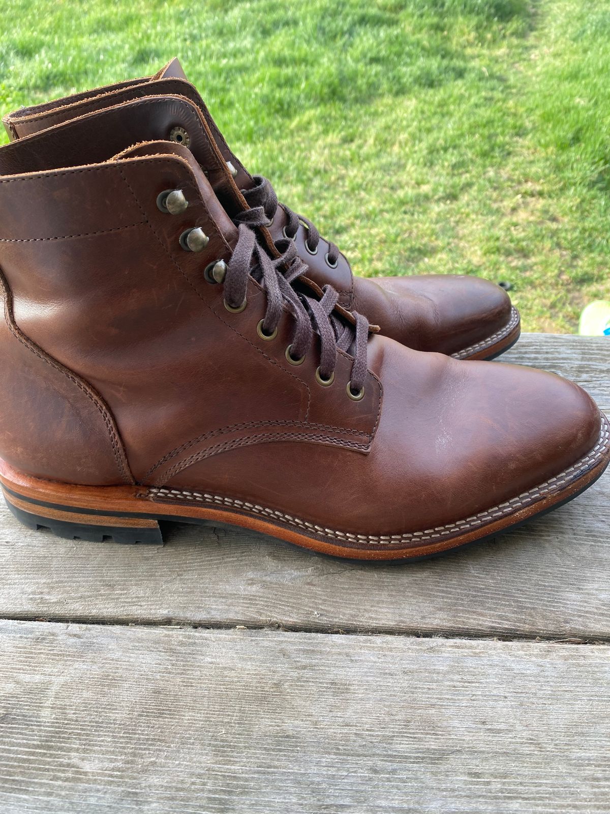 Photo by cereus0843 on April 6, 2026 of the Parkhurst The Allen in Tempesti Chestnut Veg Tan.