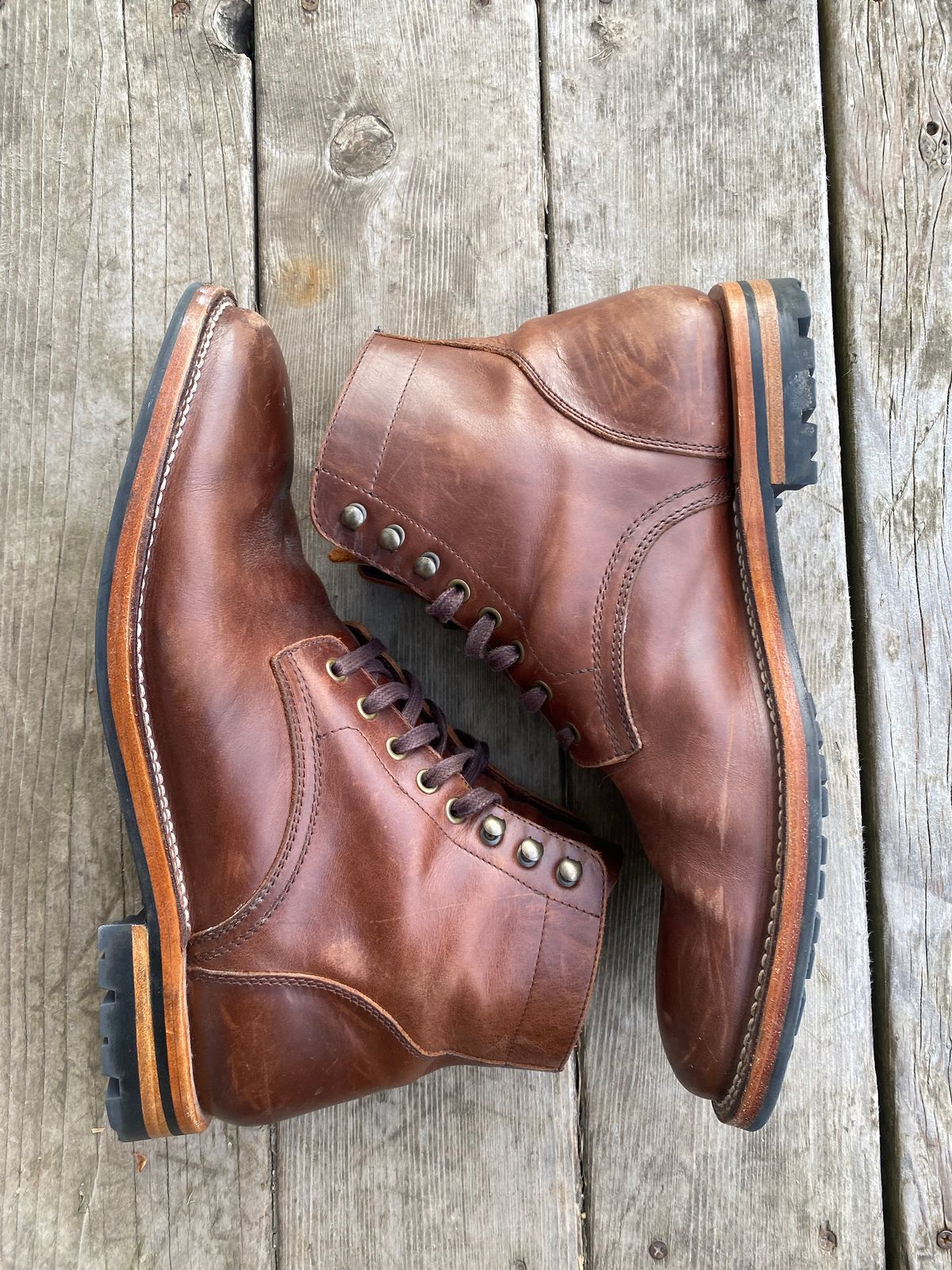 Photo by cereus0843 on April 6, 2026 of the Parkhurst The Allen in Tempesti Chestnut Veg Tan.