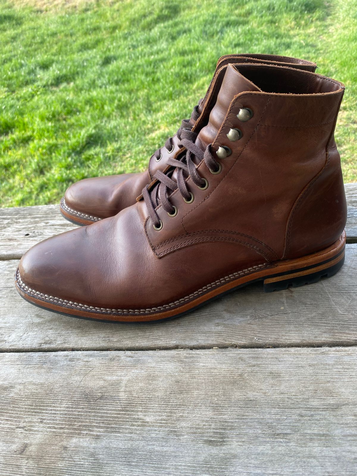 Photo by cereus0843 on April 6, 2026 of the Parkhurst The Allen in Tempesti Chestnut Veg Tan.
