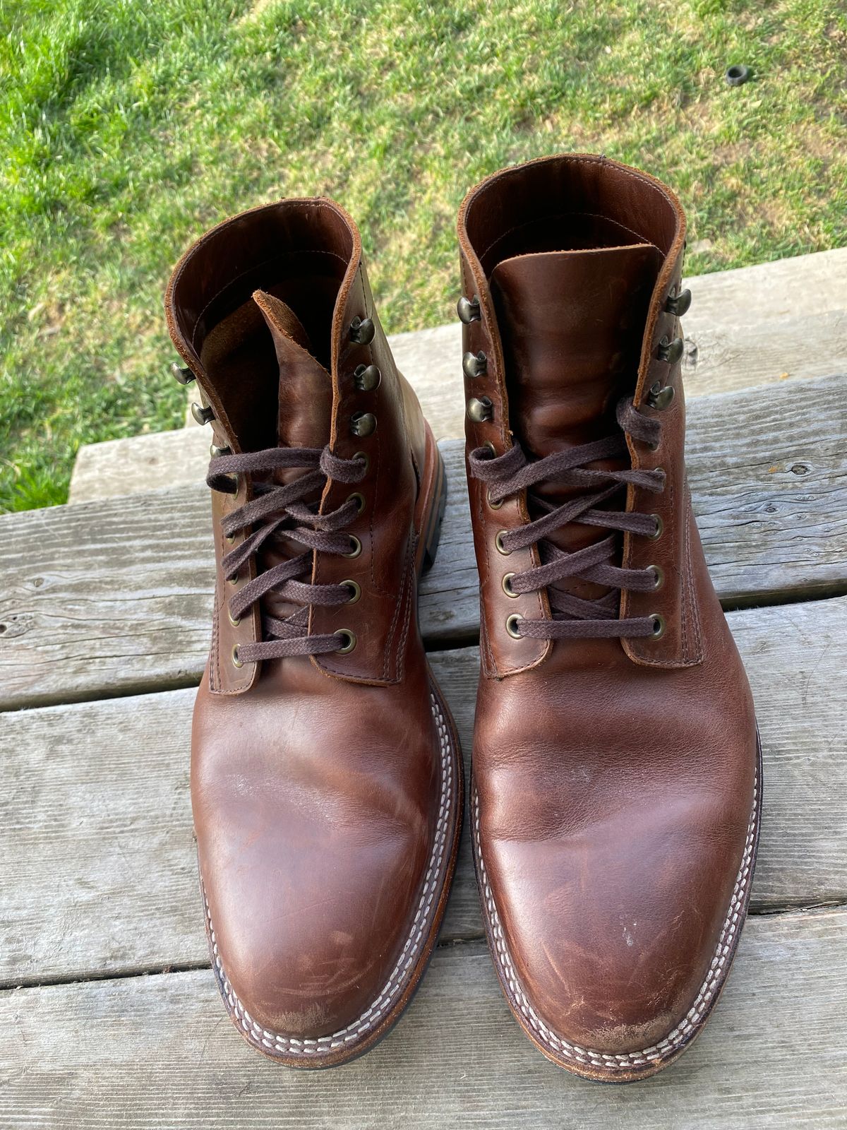 Photo by cereus0843 on April 6, 2026 of the Parkhurst The Allen in Tempesti Chestnut Veg Tan.