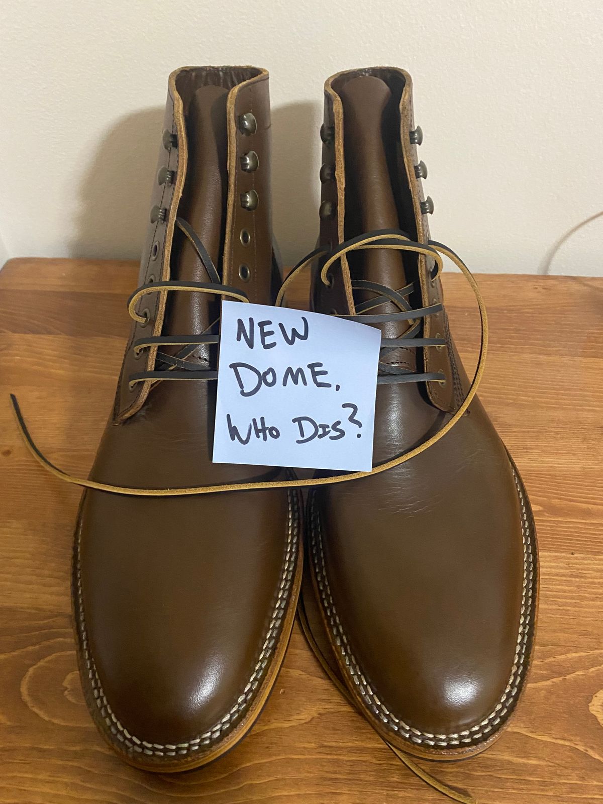 Photo by cereus0843 on October 1, 2025 of the Parkhurst The Allen in Italpel Caramel Teacore Veg Tan.