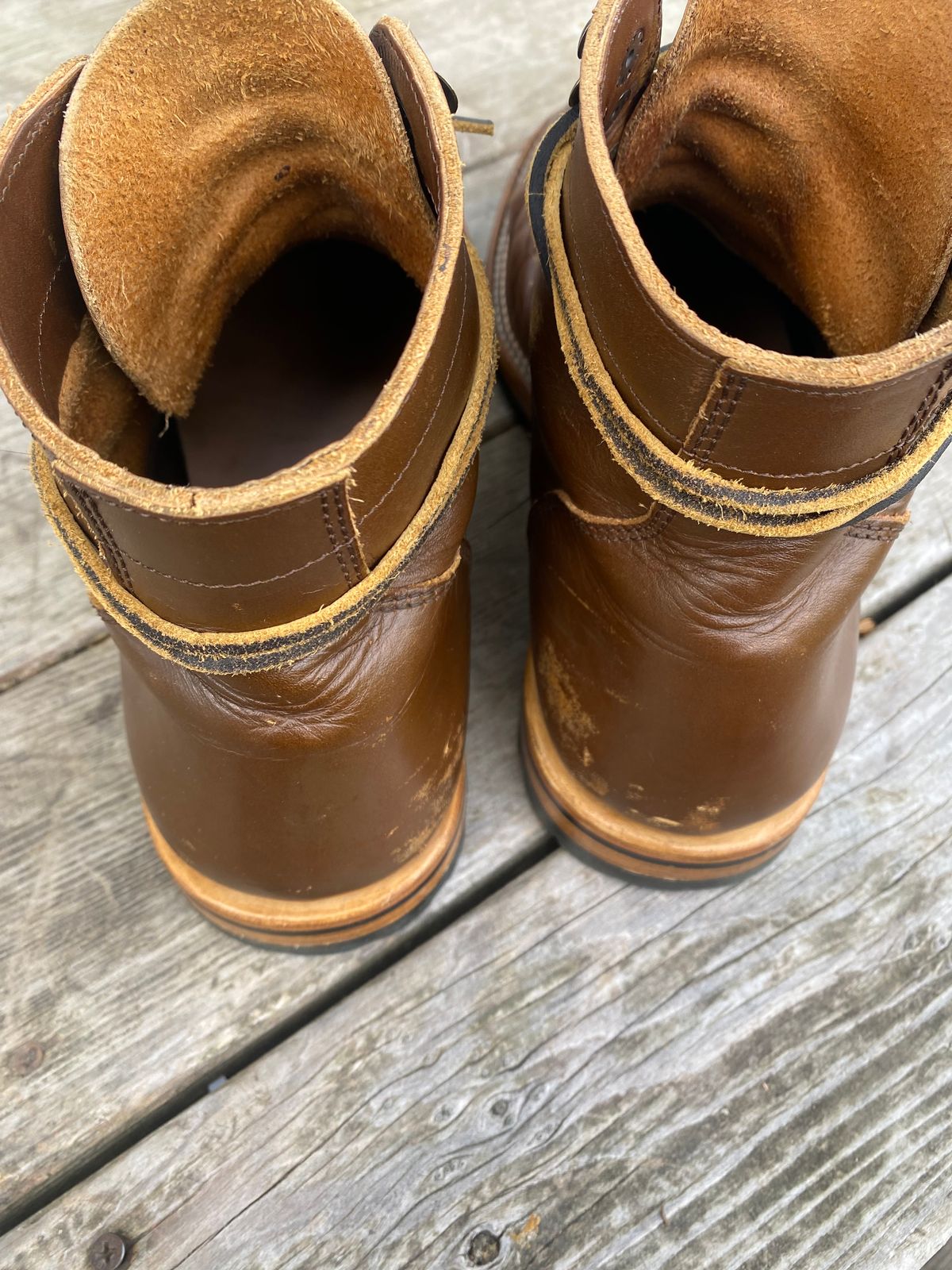 Photo by cereus0843 on November 2, 2025 of the Parkhurst The Allen in Italpel Caramel Teacore Veg Tan.