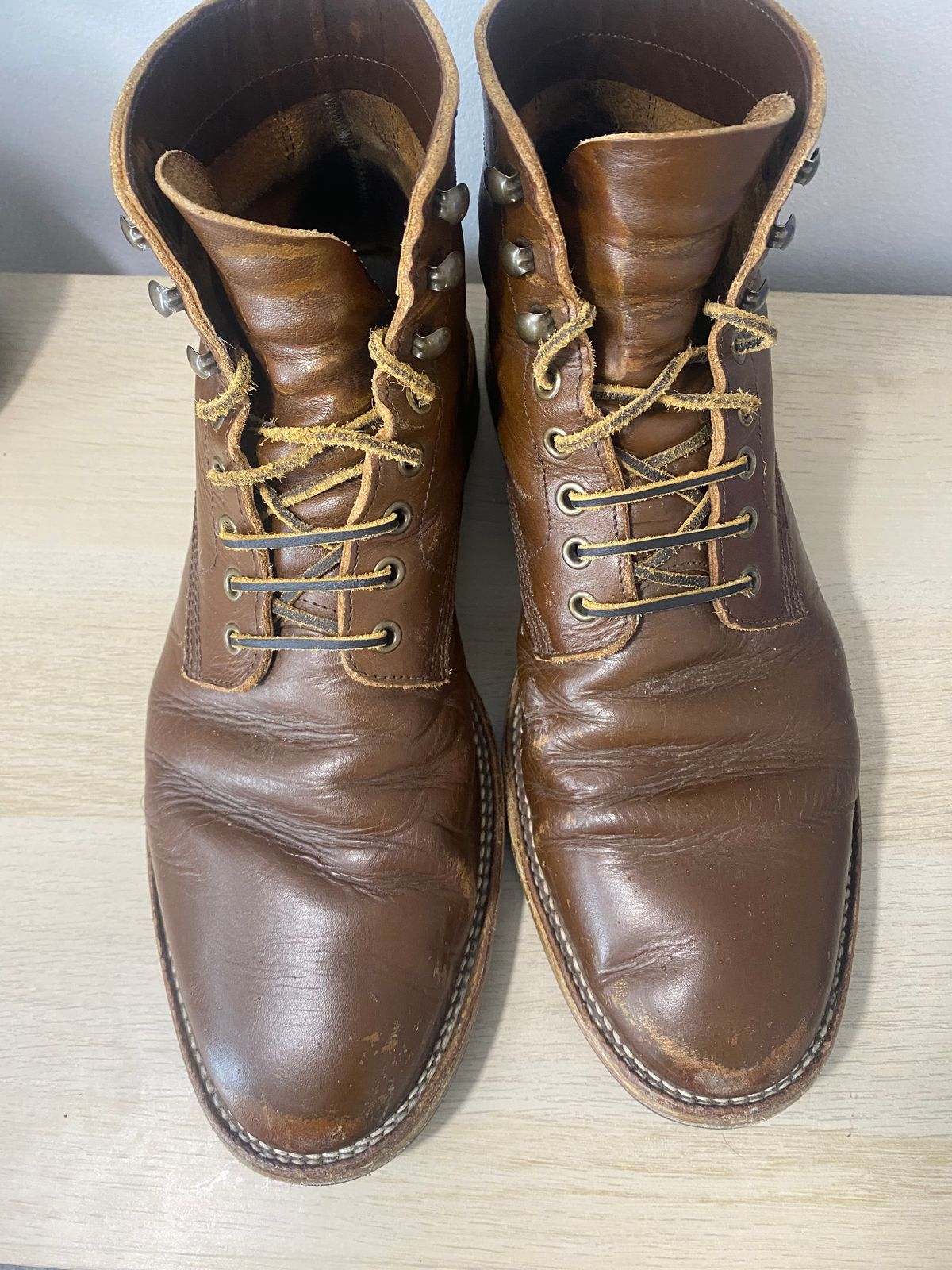 Photo by cereus0843 on March 5, 2026 of the Parkhurst The Allen in Italpel Caramel Teacore Veg Tan.