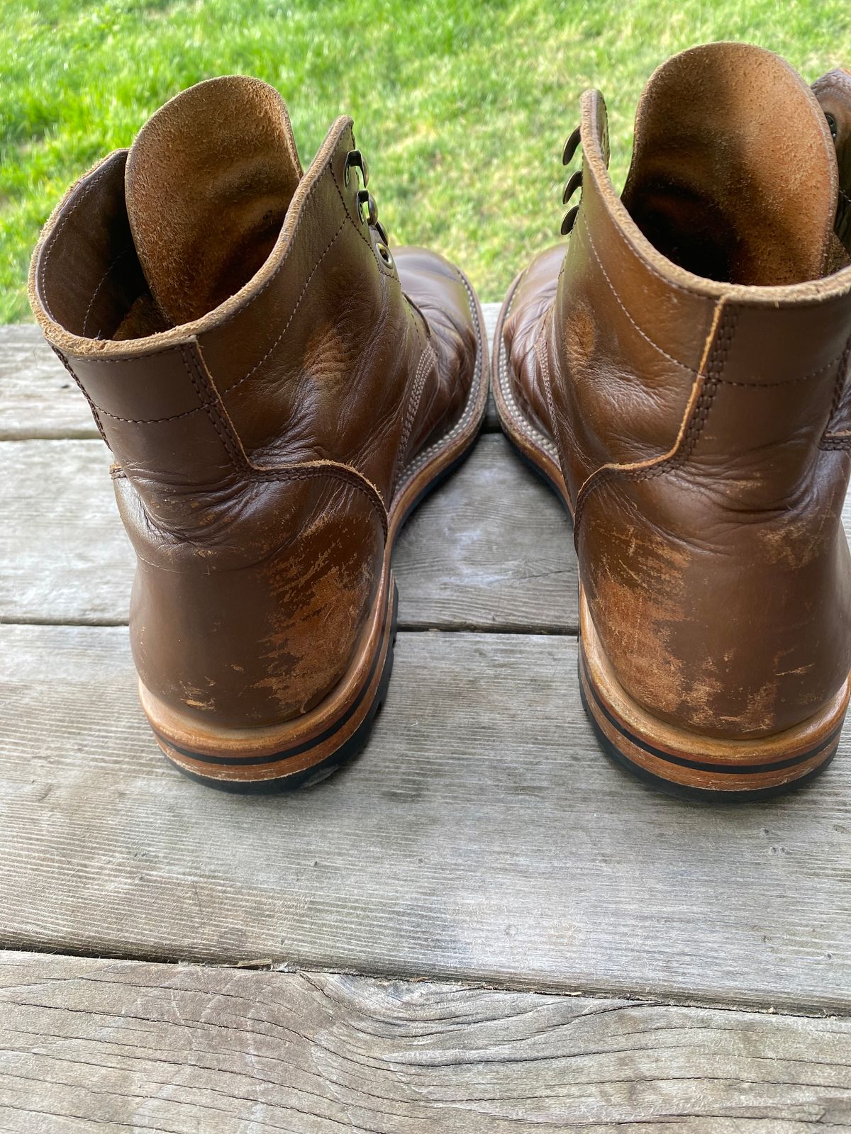 Photo by cereus0843 on April 6, 2026 of the Parkhurst The Allen in Italpel Caramel Teacore Veg Tan.