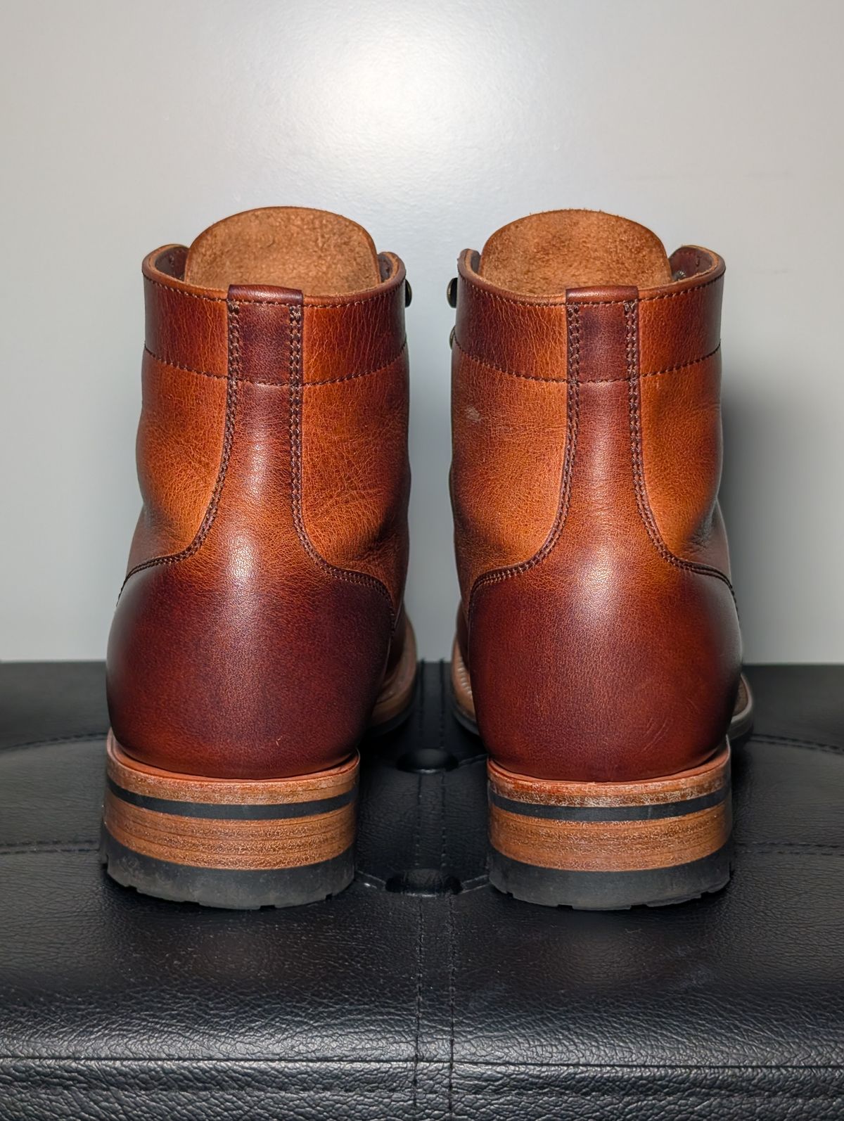 Photo by wistless on January 3, 2026 of the Parkhurst The Allegany in Tumbled Mahogany.