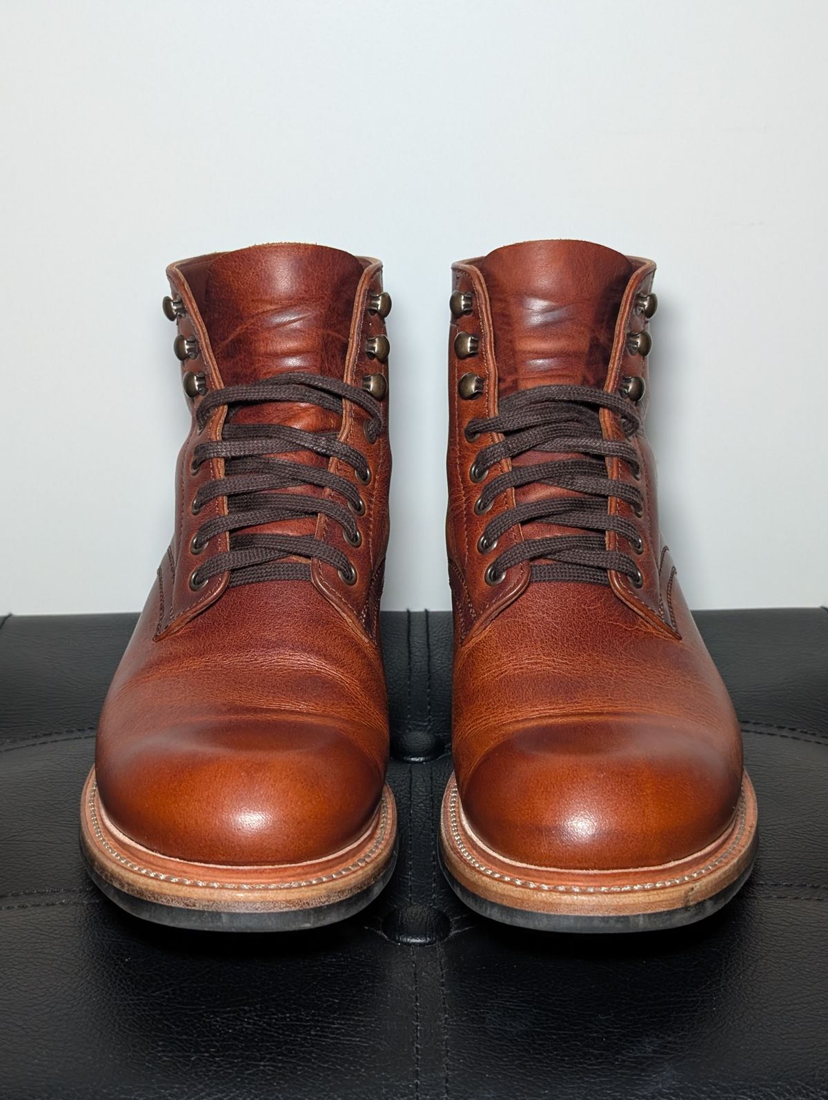 Photo by wistless on January 3, 2026 of the Parkhurst The Allegany in Tumbled Mahogany.