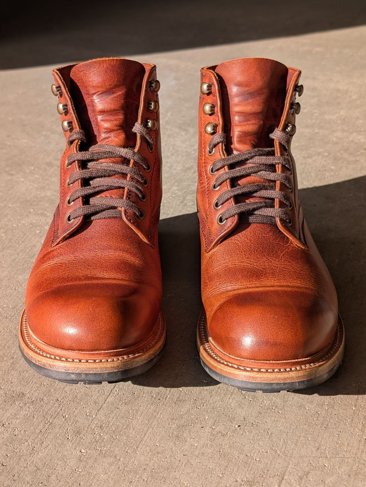 Photo by wistless on January 31, 2026 of the Parkhurst The Allegany in Tumbled Mahogany.