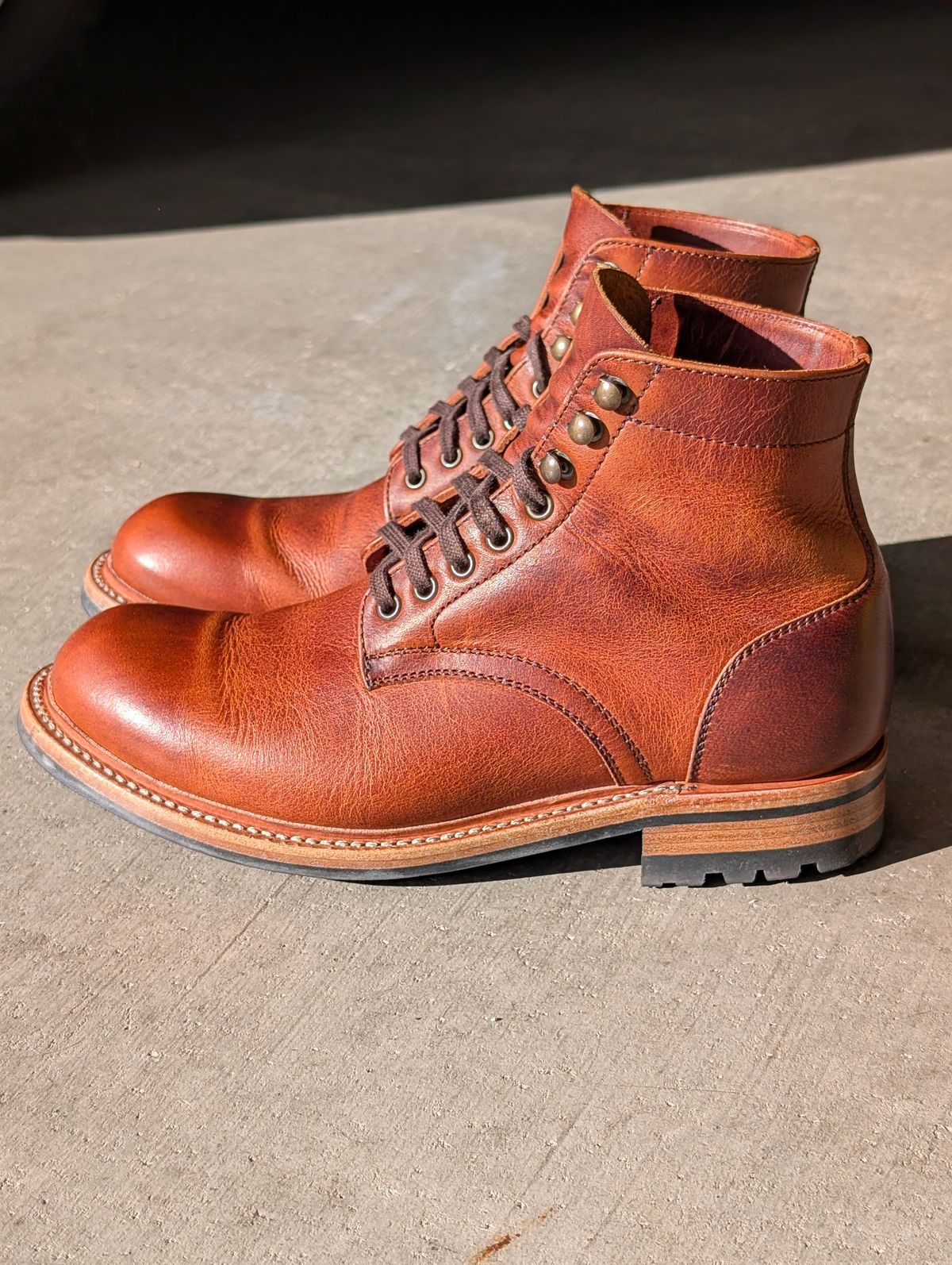 Photo by wistless on January 31, 2026 of the Parkhurst The Allegany in Tumbled Mahogany.