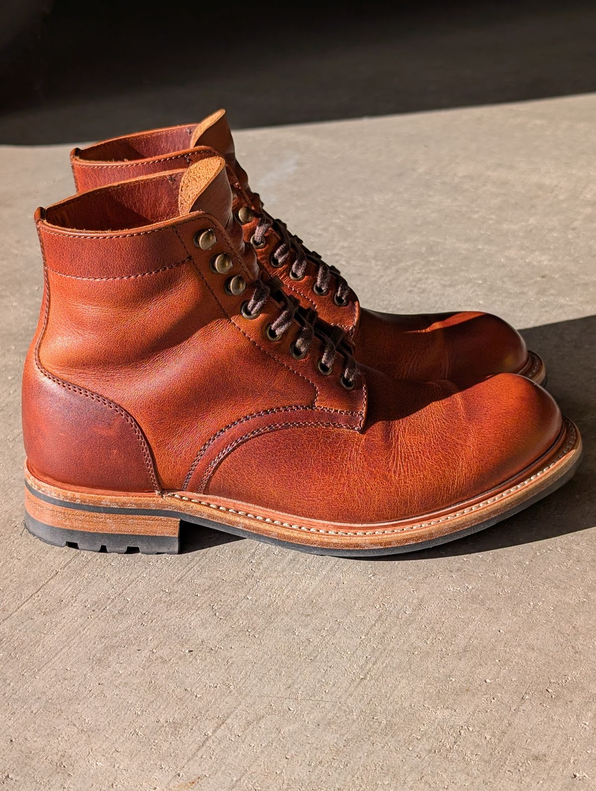 Photo by wistless on January 31, 2026 of the Parkhurst The Allegany in Tumbled Mahogany.