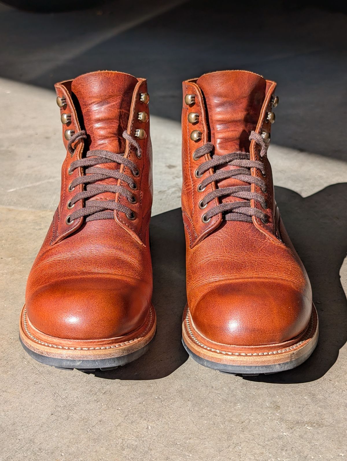 Photo by wistless on March 1, 2026 of the Parkhurst The Allegany in Tumbled Mahogany.